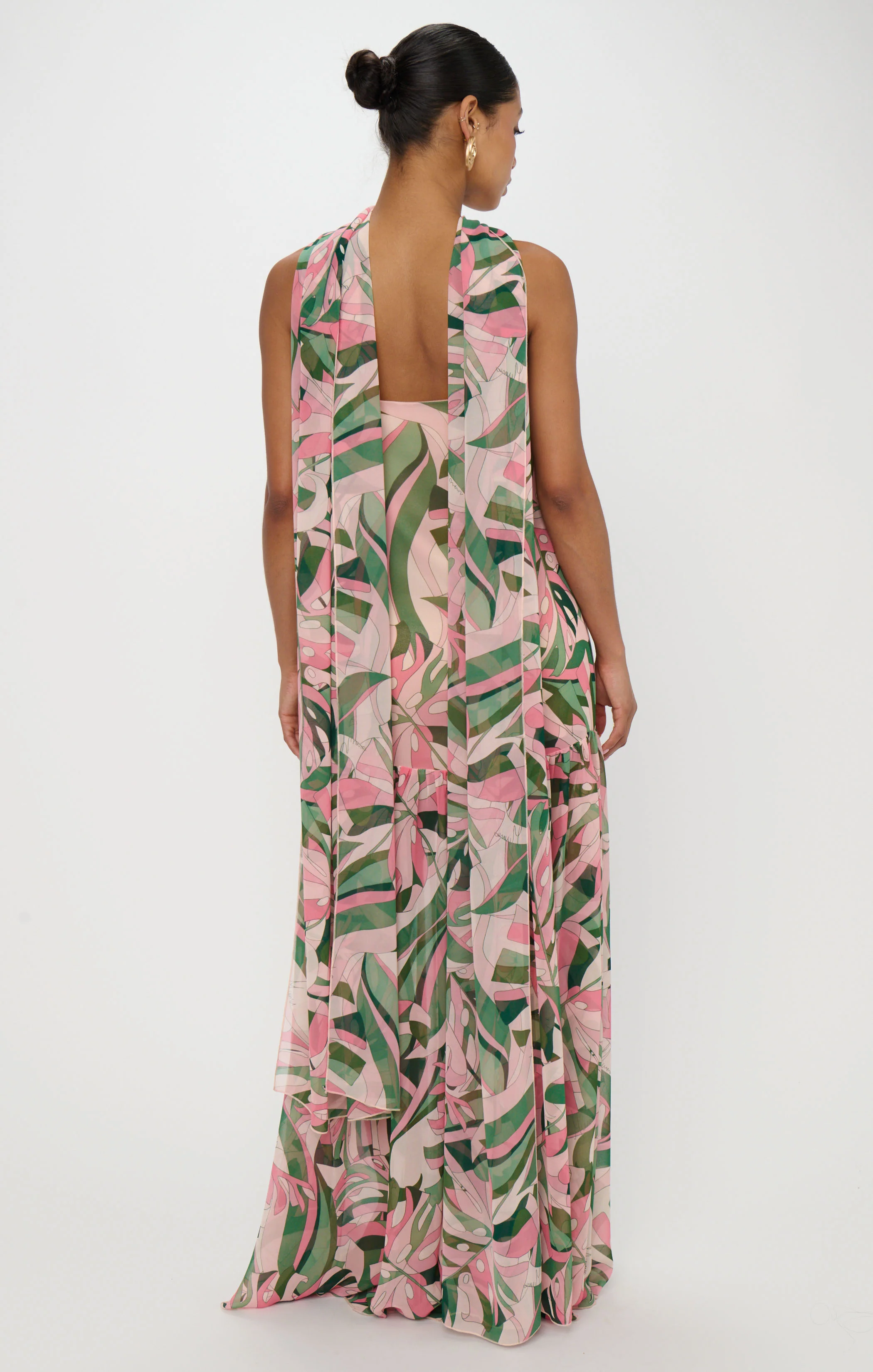 Dalia Maxi Dress ~ Flamingo Palms - Image 4