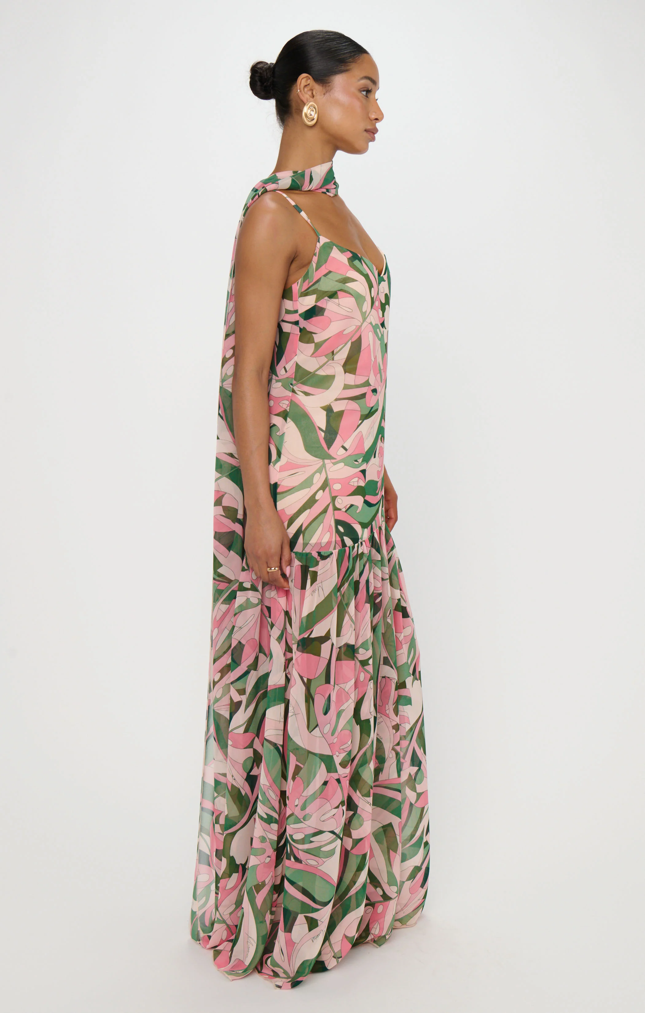 Dalia Maxi Dress ~ Flamingo Palms - Image 5