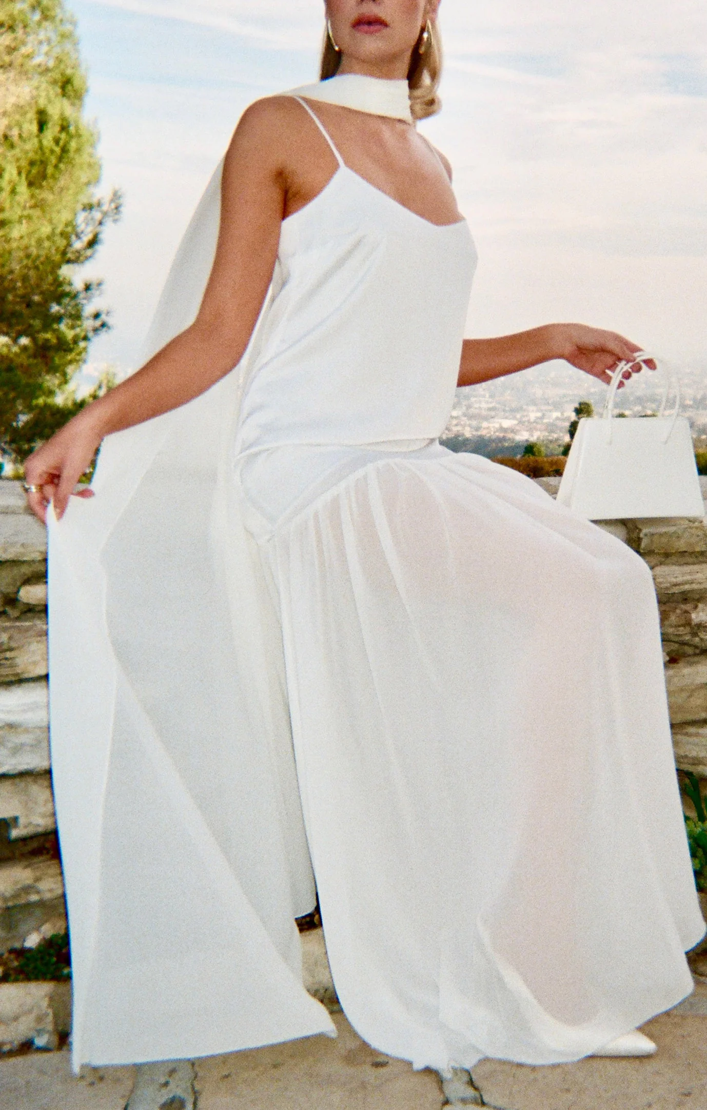 Dalia Maxi Dress ~ Ivory Luxe Satin - Image 3