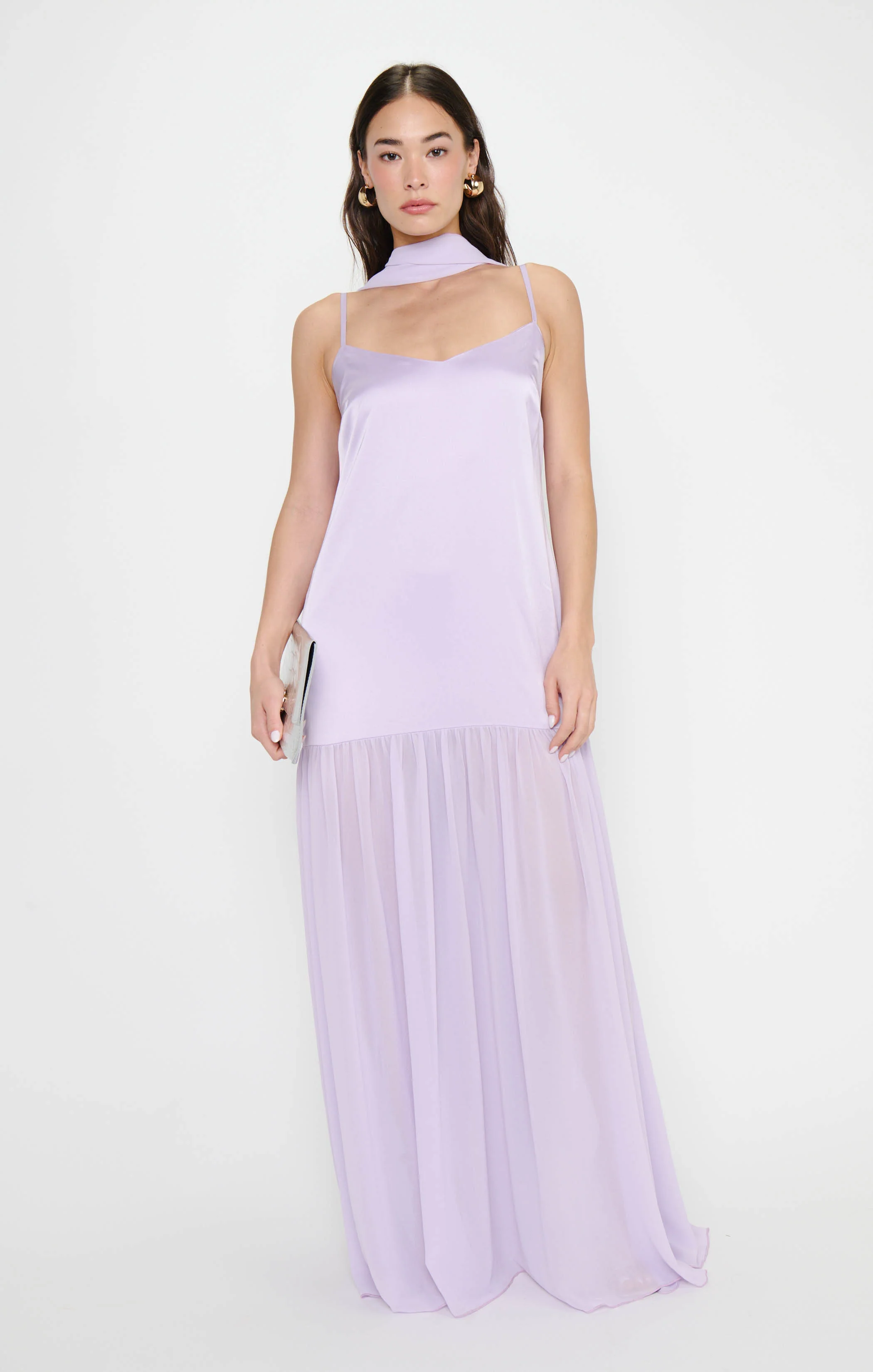 Dalia Maxi Dress ~ Lavender Luxe Satin - Image 7