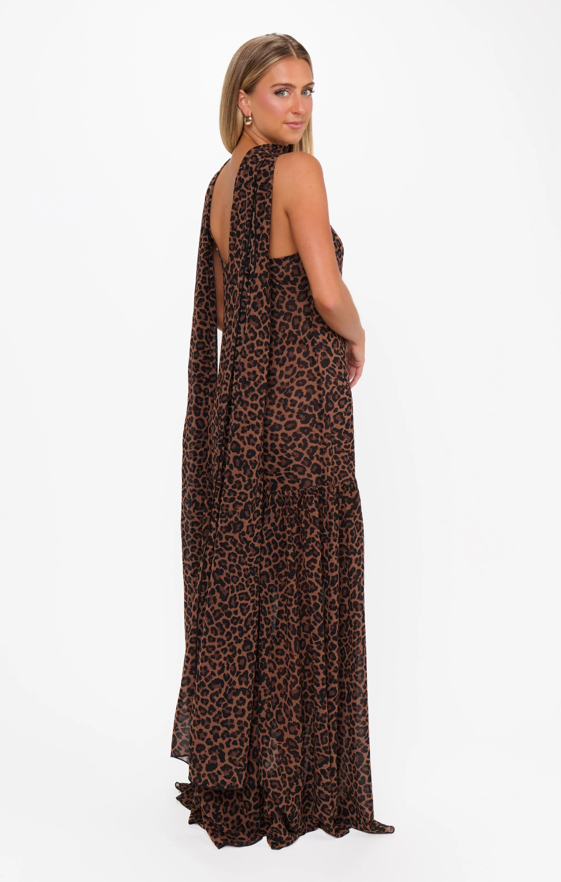 Dalia Maxi Dress ~ Leopard Latte - Image 5