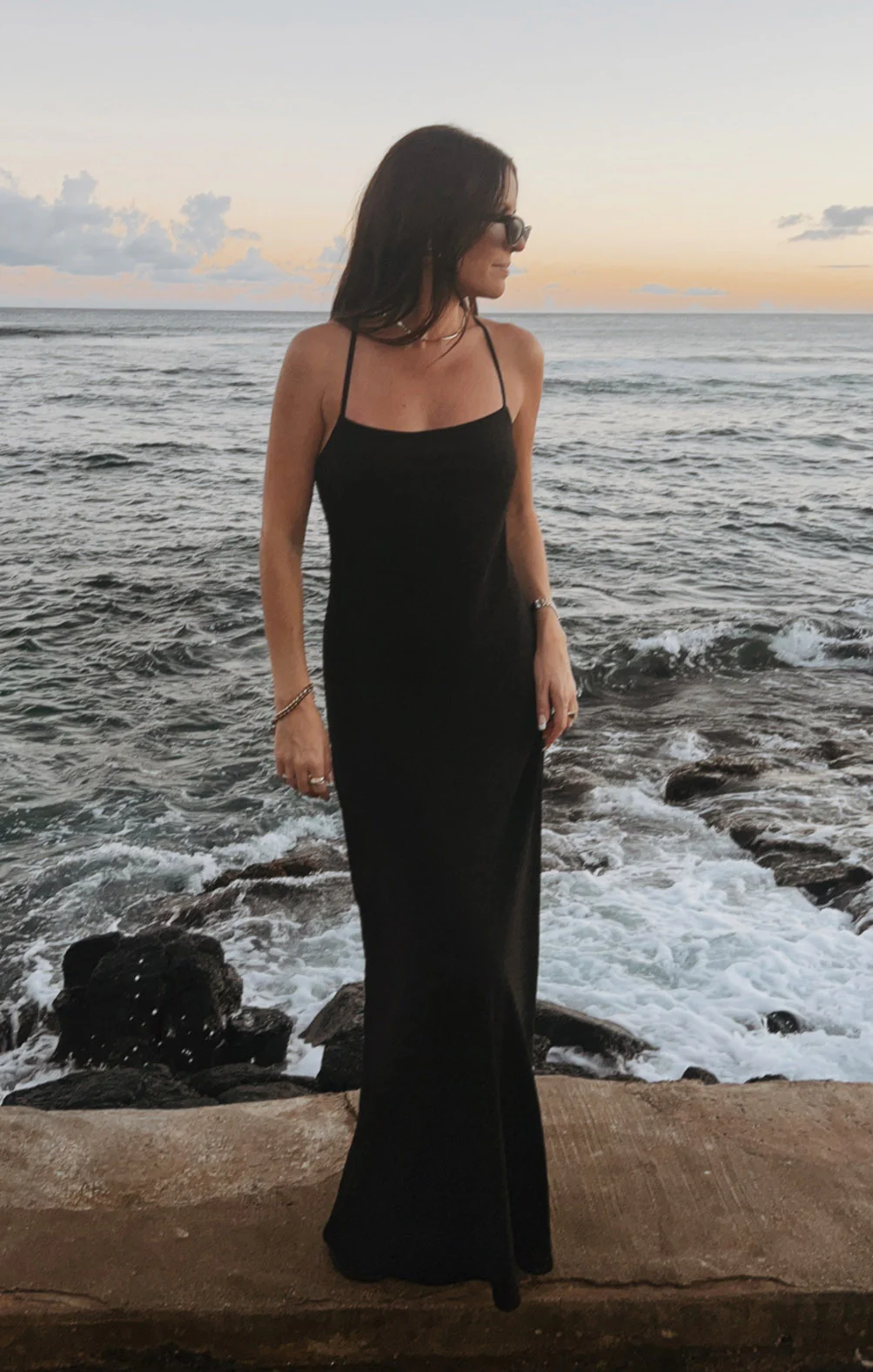 Dani Slip Dress ~ Black Luxe Satin - Image 8