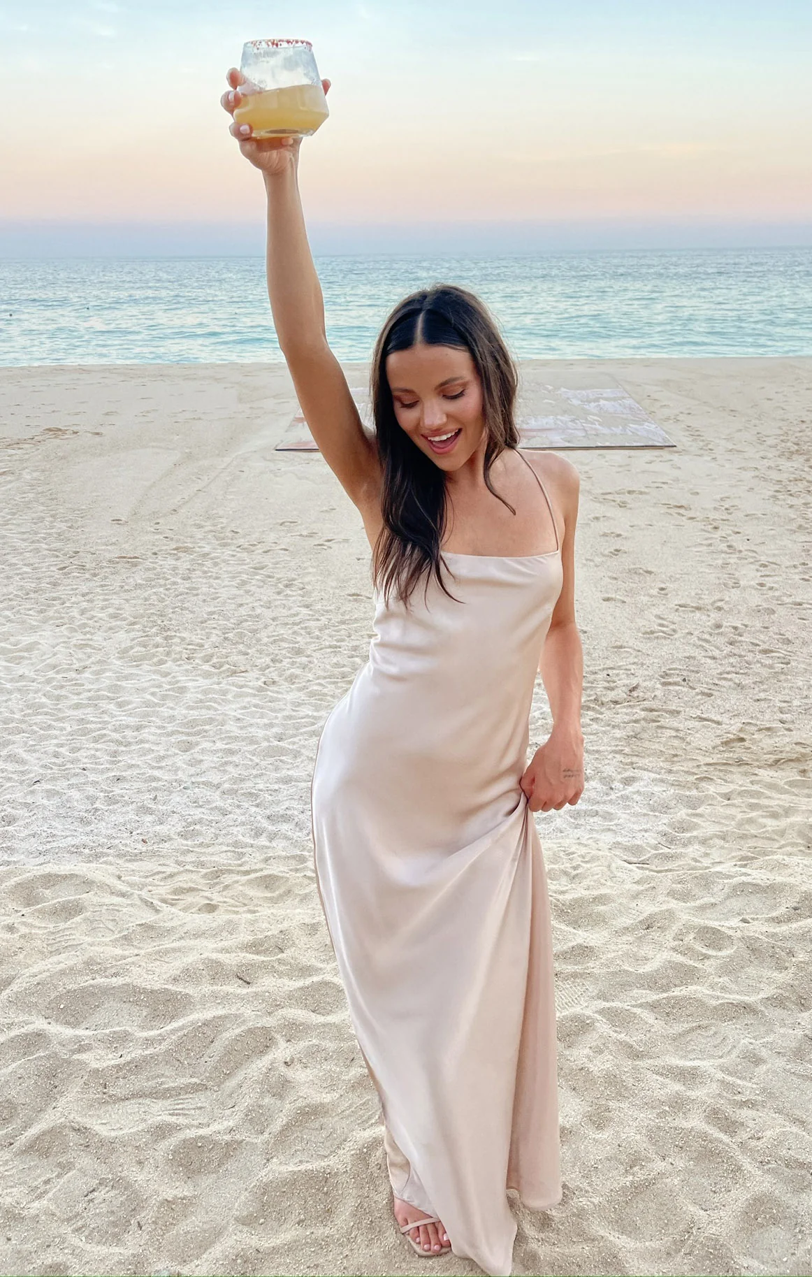 Dani Slip Dress ~ Champagne Luxe Satin - Image 3