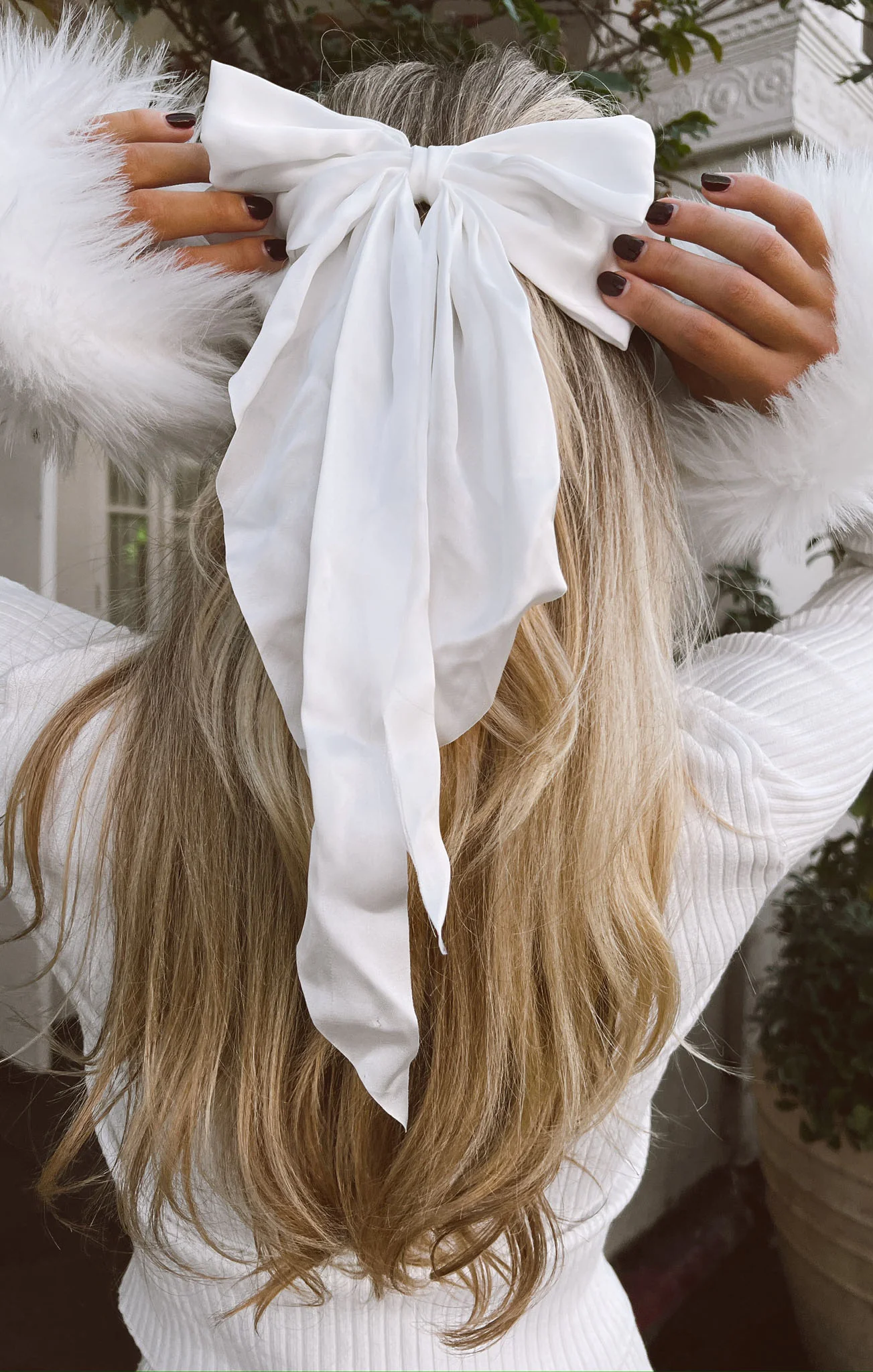 Darling Hair Bow ~ White - Image 4