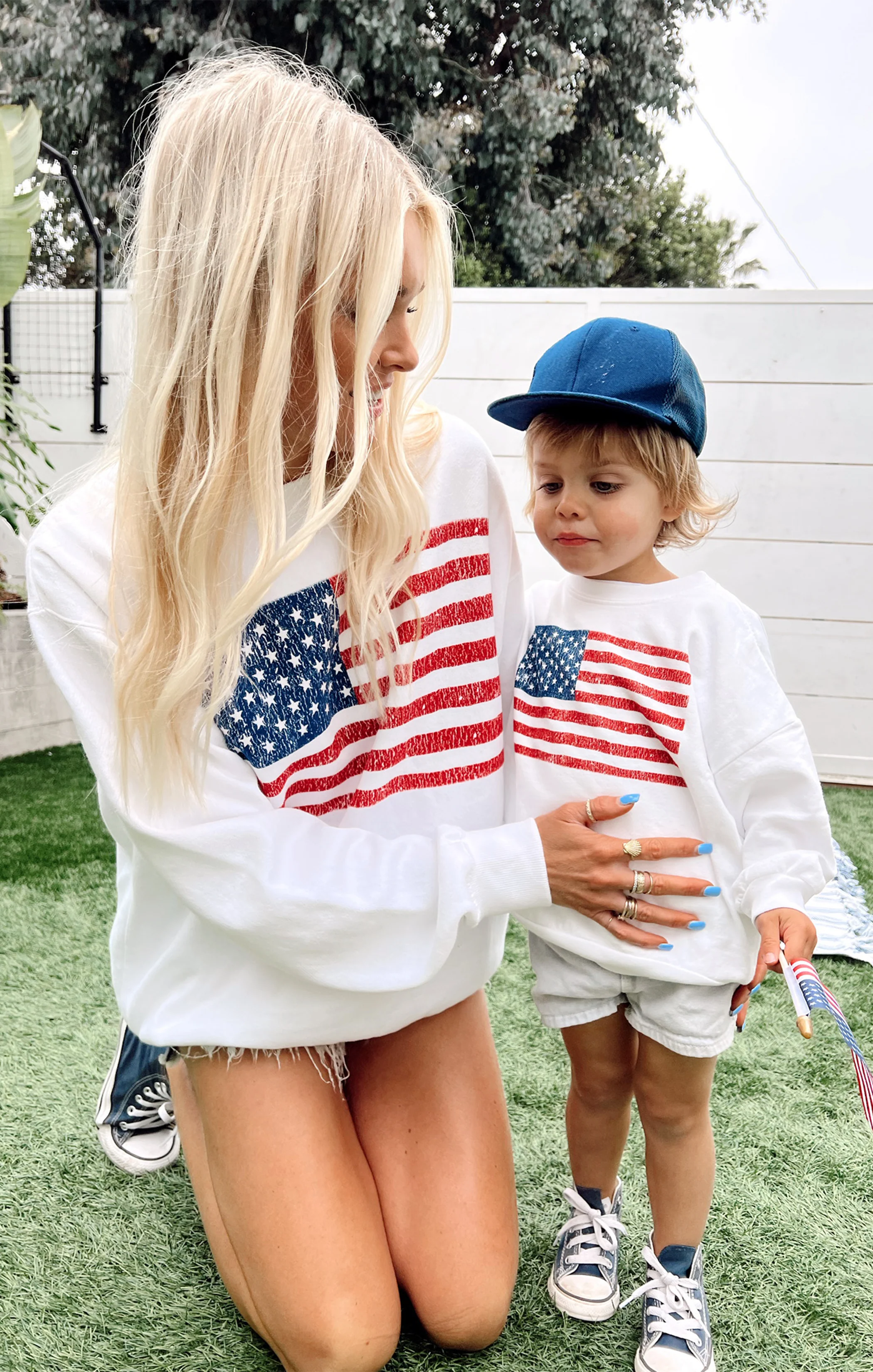 Davis Sweatshirt ~ American Flag - Image 3