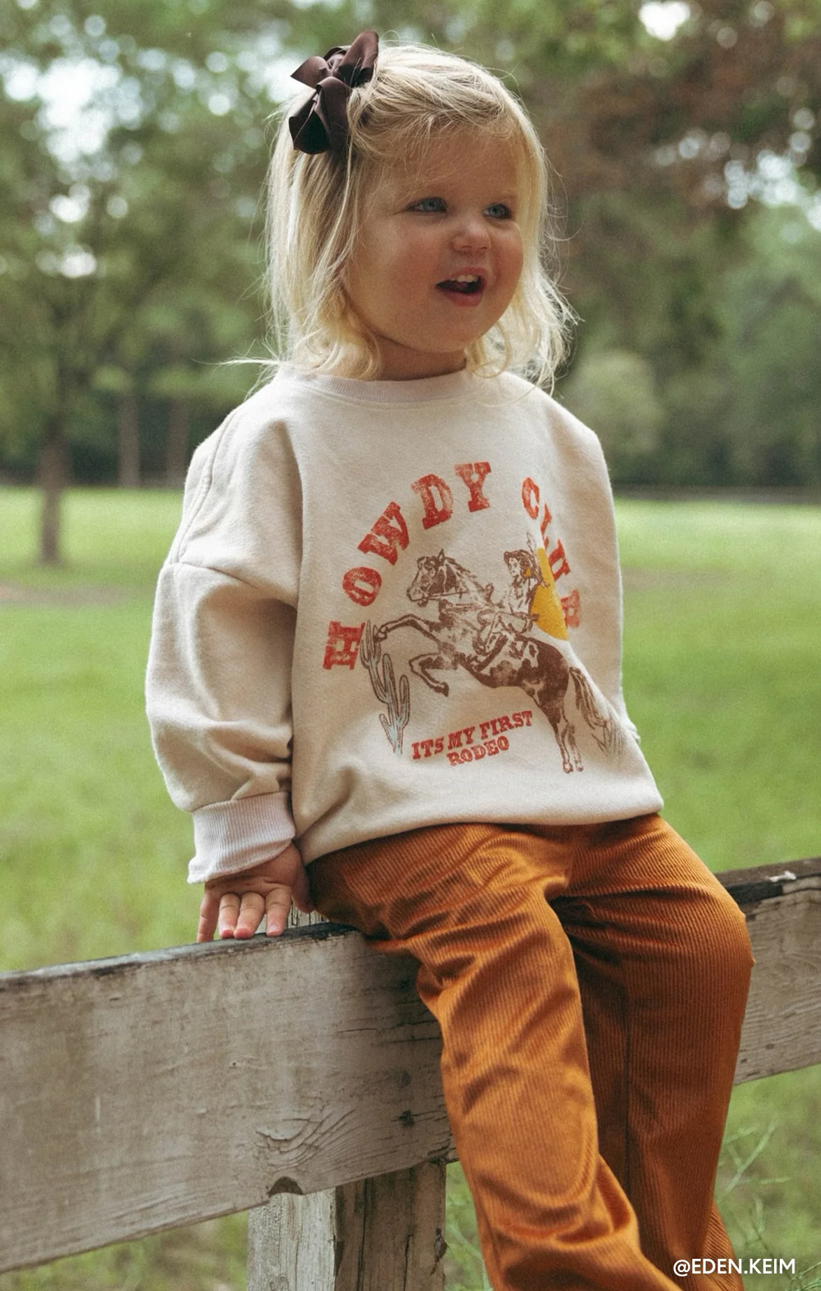 Davis Sweatshirt ~ Distressed Howdy Graphic - Image 4