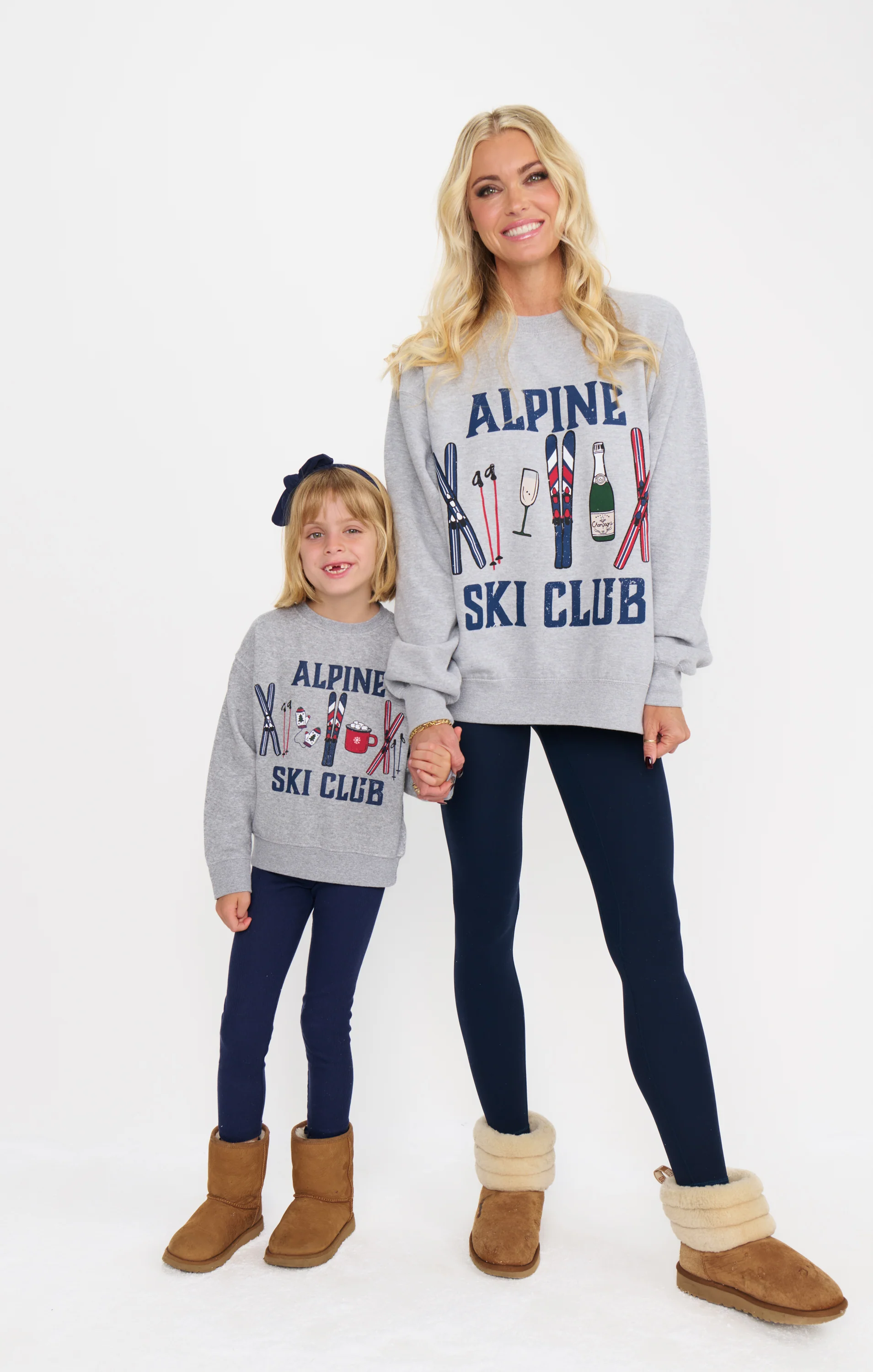 Davis Sweatshirt ~ Little Alpine Ski Club Graphic - Image 4