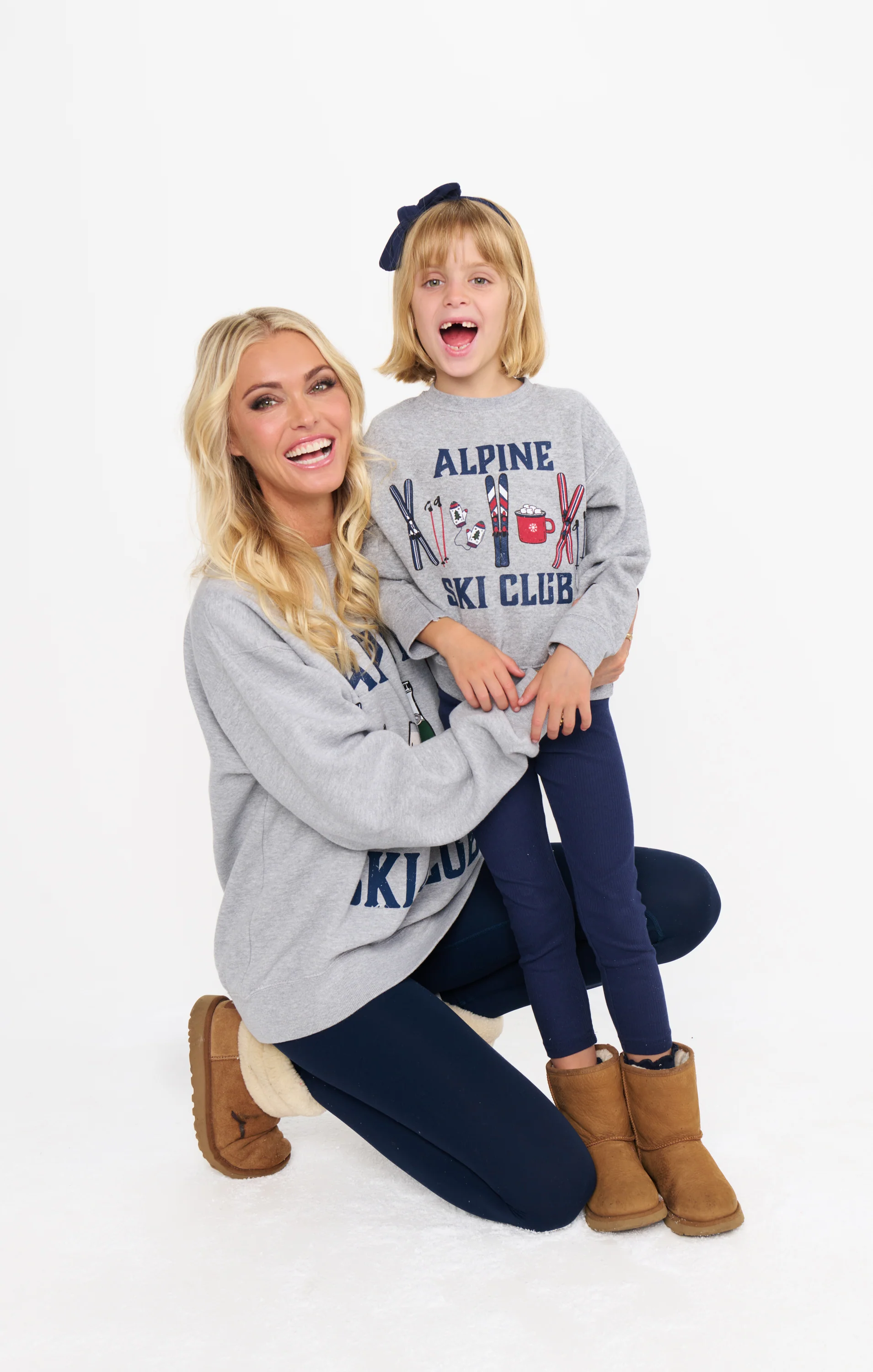 Davis Sweatshirt ~ Little Alpine Ski Club Graphic - Image 5