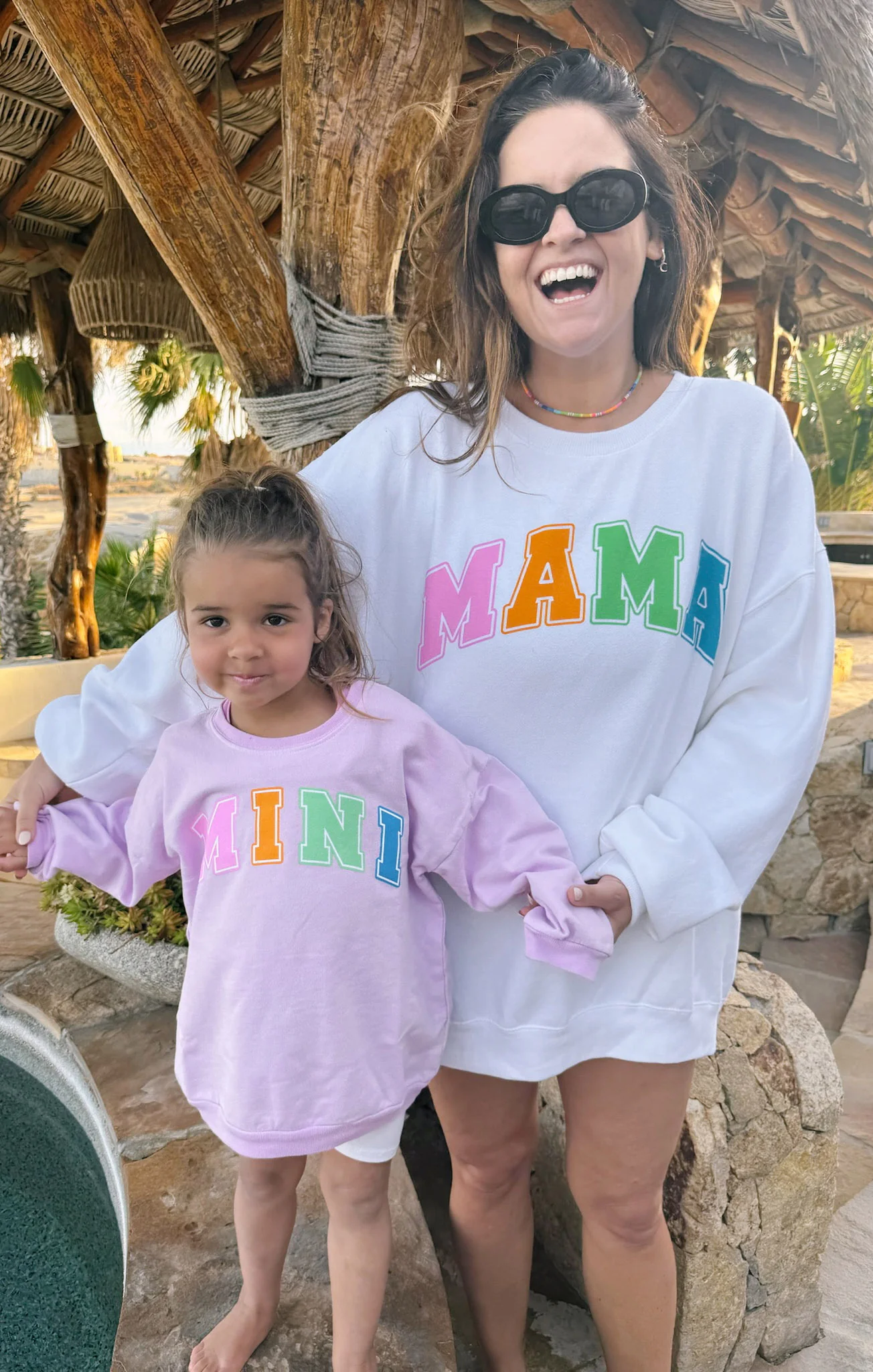 Davis Sweatshirt ~ Pink Mini Graphic - Image 3