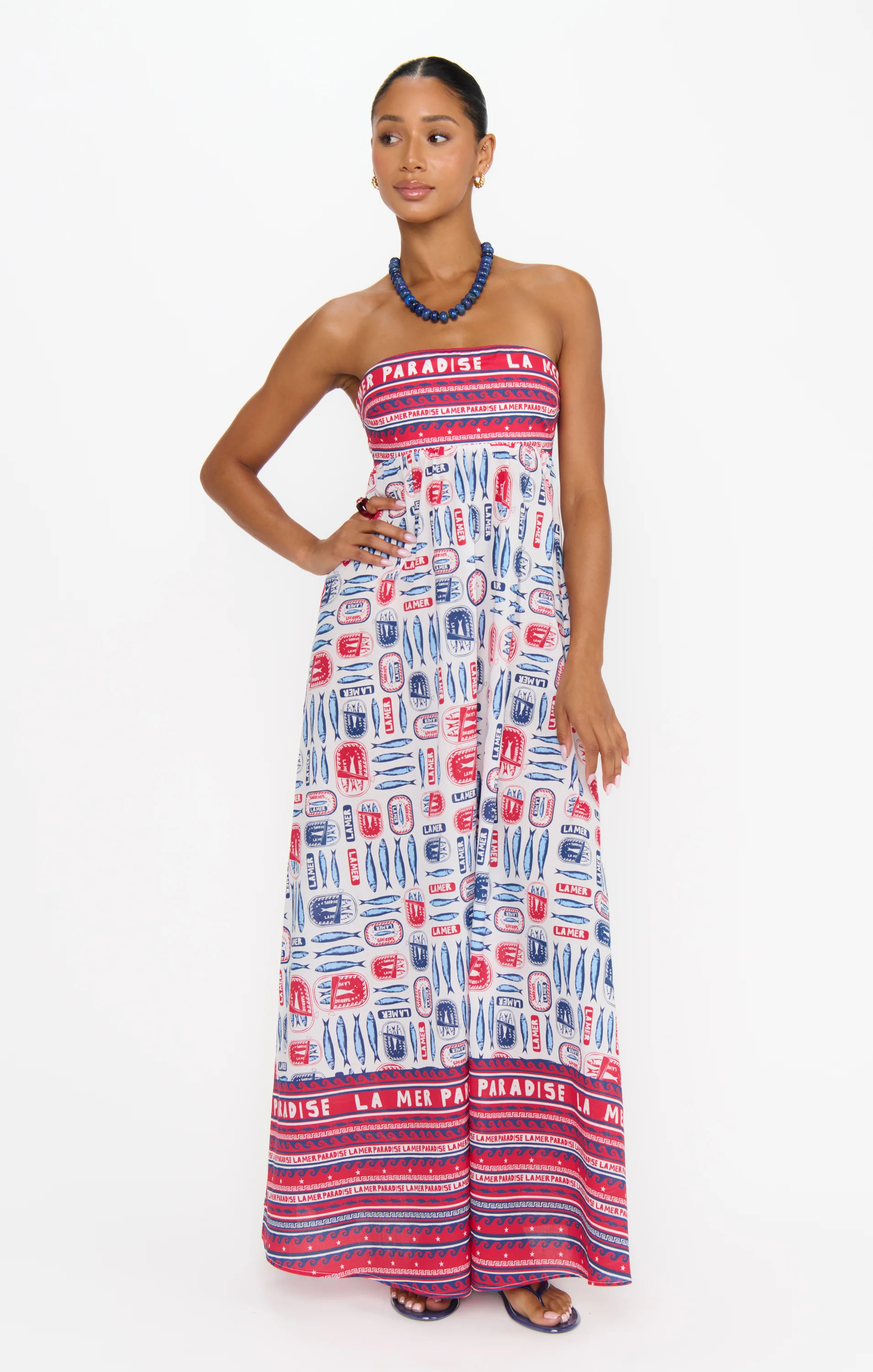 Day Out Maxi Dress ~ Sardine Border - Image 3