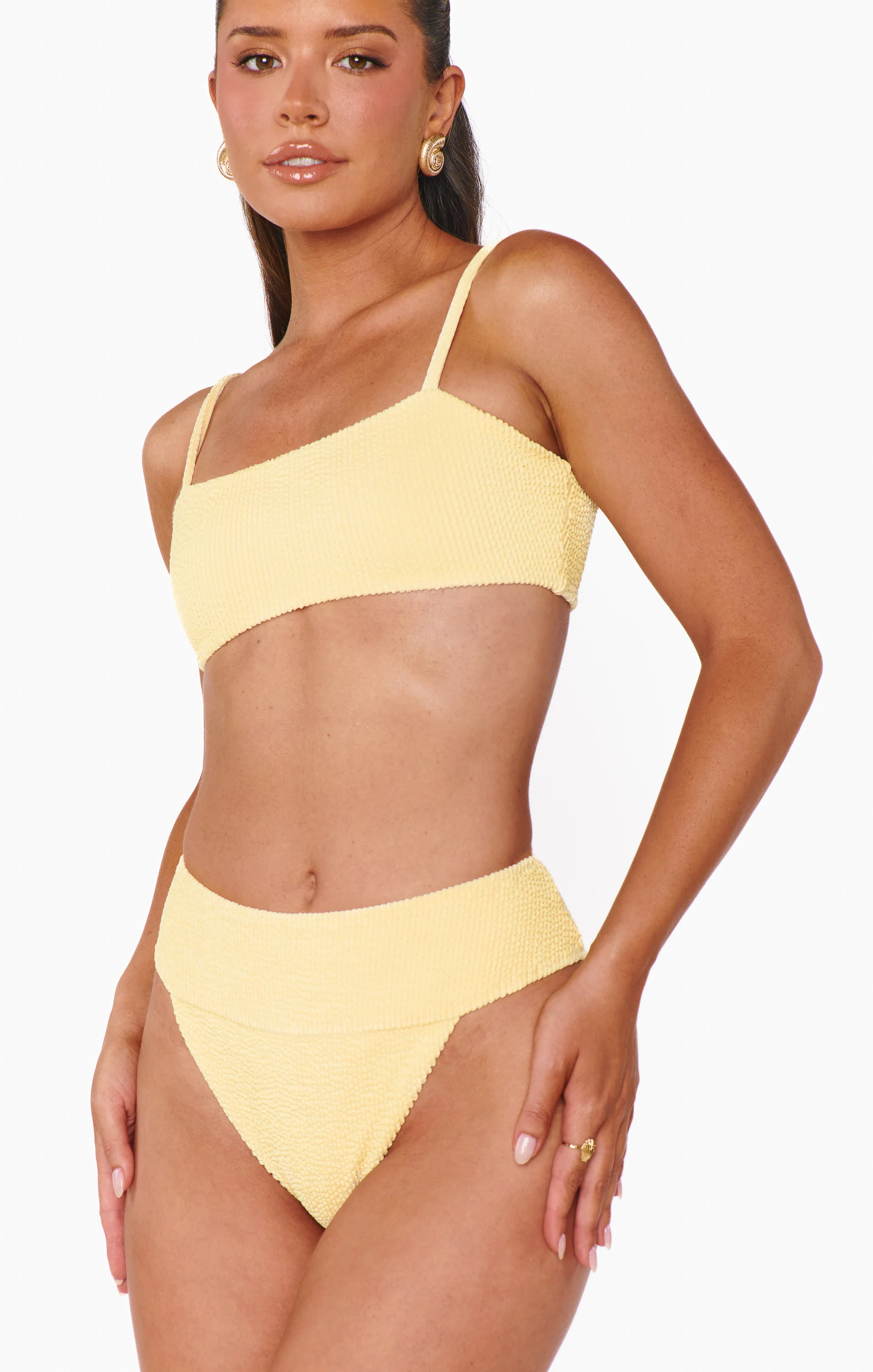 Del Rey Bottom ~ Butter Yellow Scrunch - Image 2