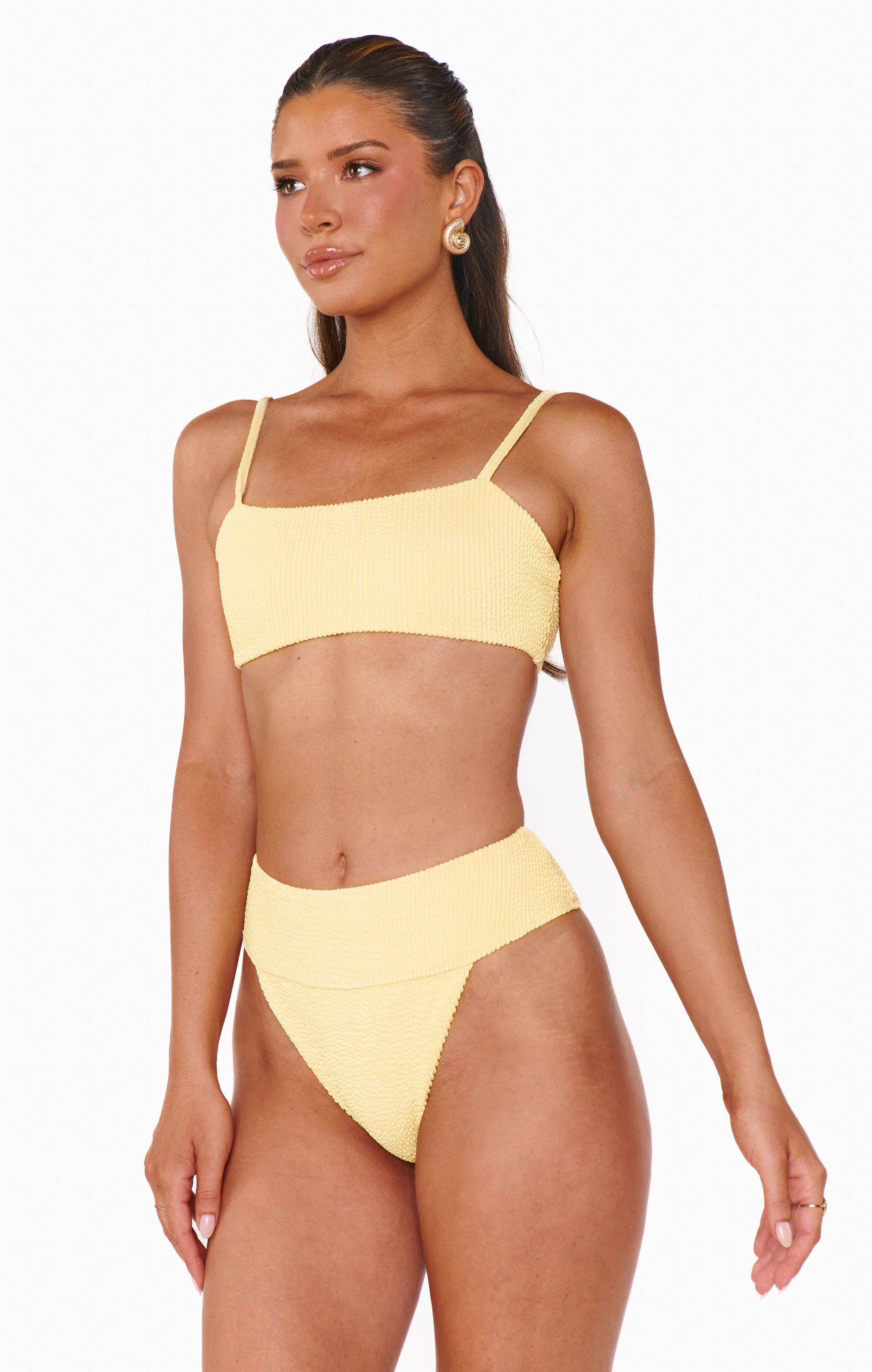 Destin Top ~ Butter Yellow Scrunch - Image 5
