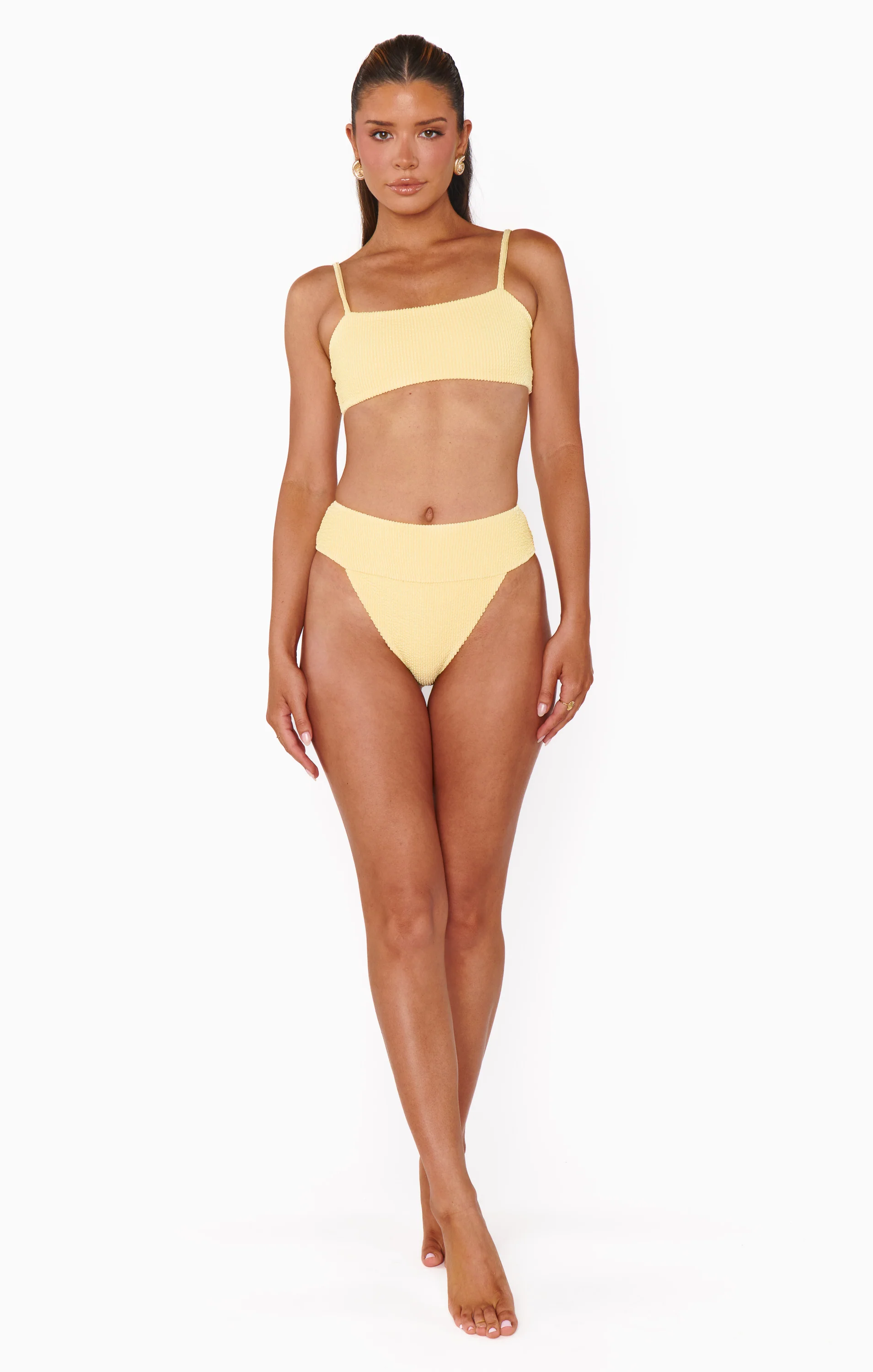 Destin Top ~ Butter Yellow Scrunch - Image 7