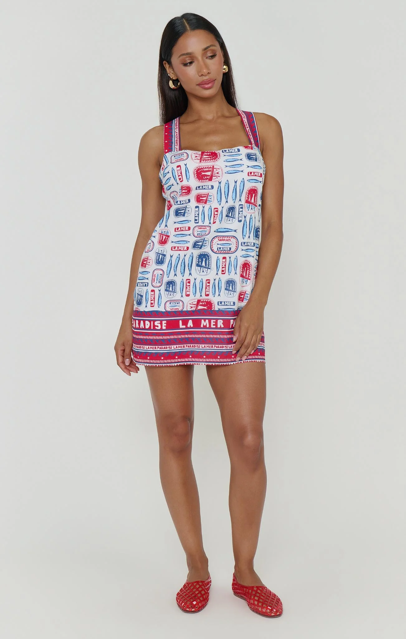 Detour Mini Dress ~ Sardine Border - Image 3