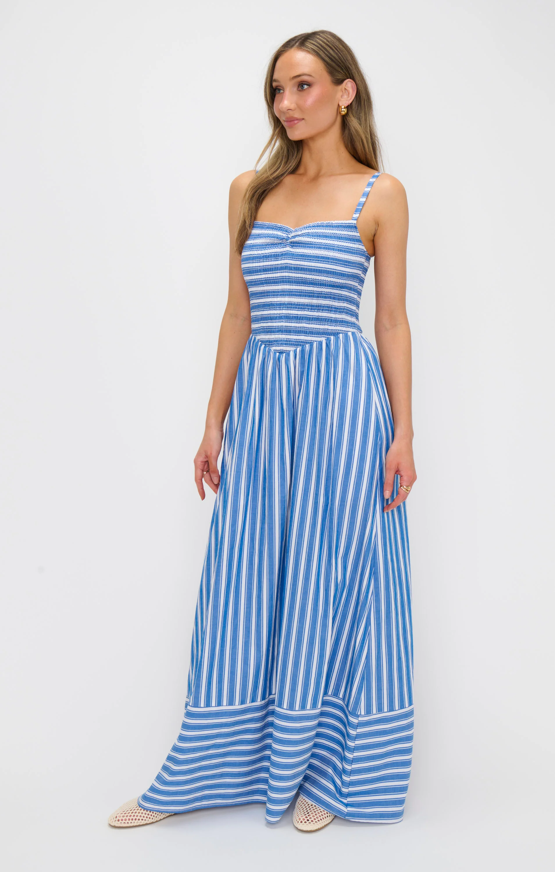 Dixie Maxi Dress ~ Coastal Blue Stripe - Image 4