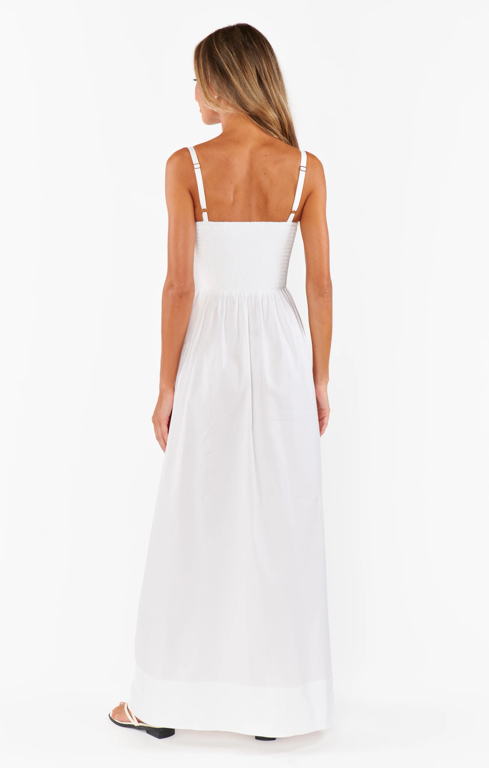 Dixie Maxi Dress ~ White Poplin - Image 3