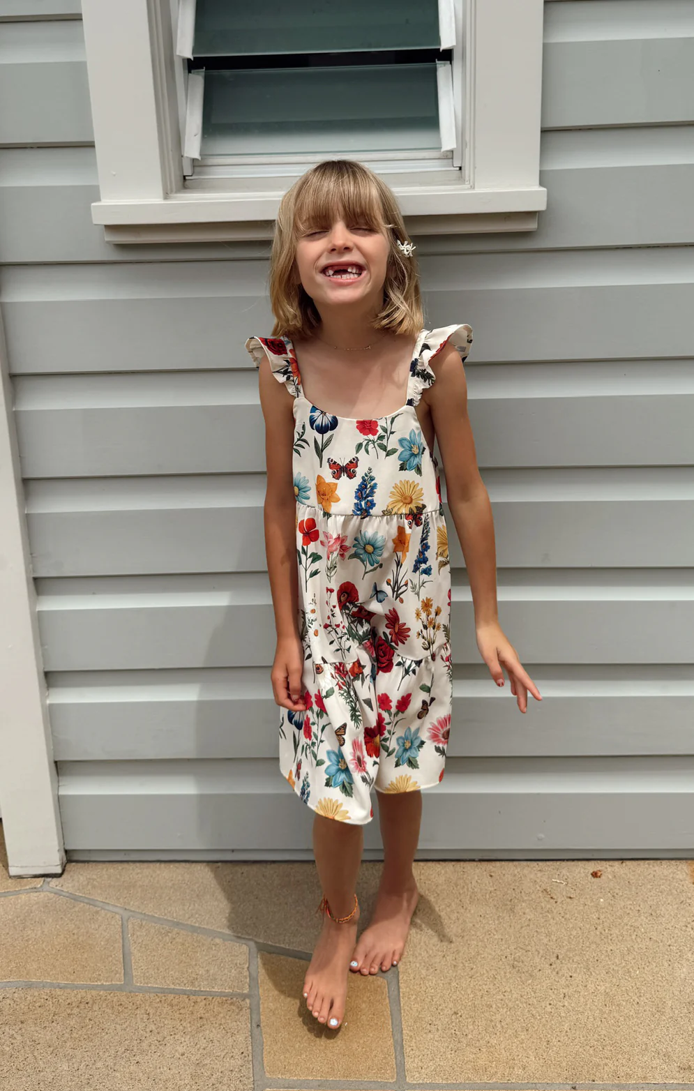 Dodd Ruffle Dress ~ French Floral - Image 3