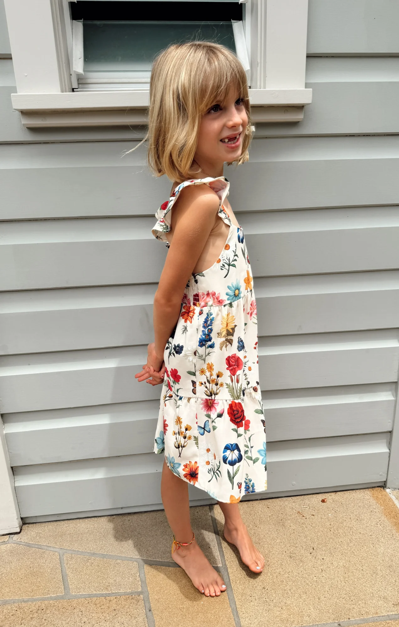 Dodd Ruffle Dress ~ French Floral - Image 4