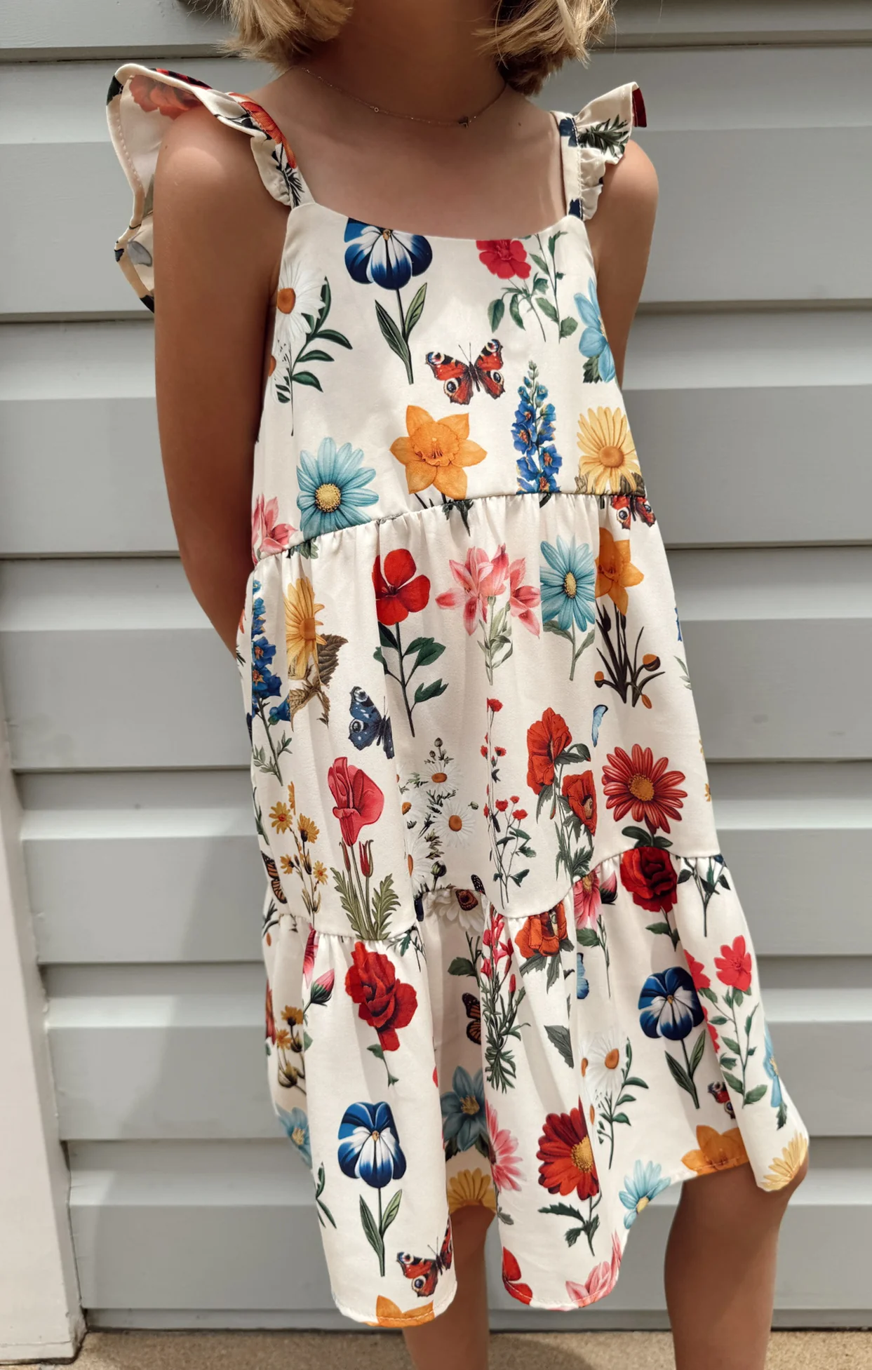 Dodd Ruffle Dress ~ French Floral - Image 5