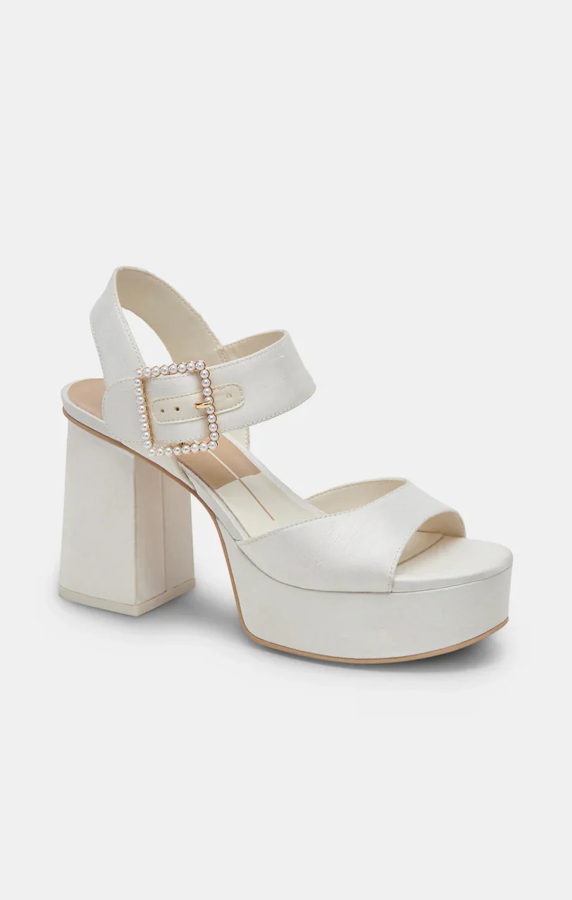 Dolce Vita Bobby Pearl Platform Heel ~ White Pearls - Image 6