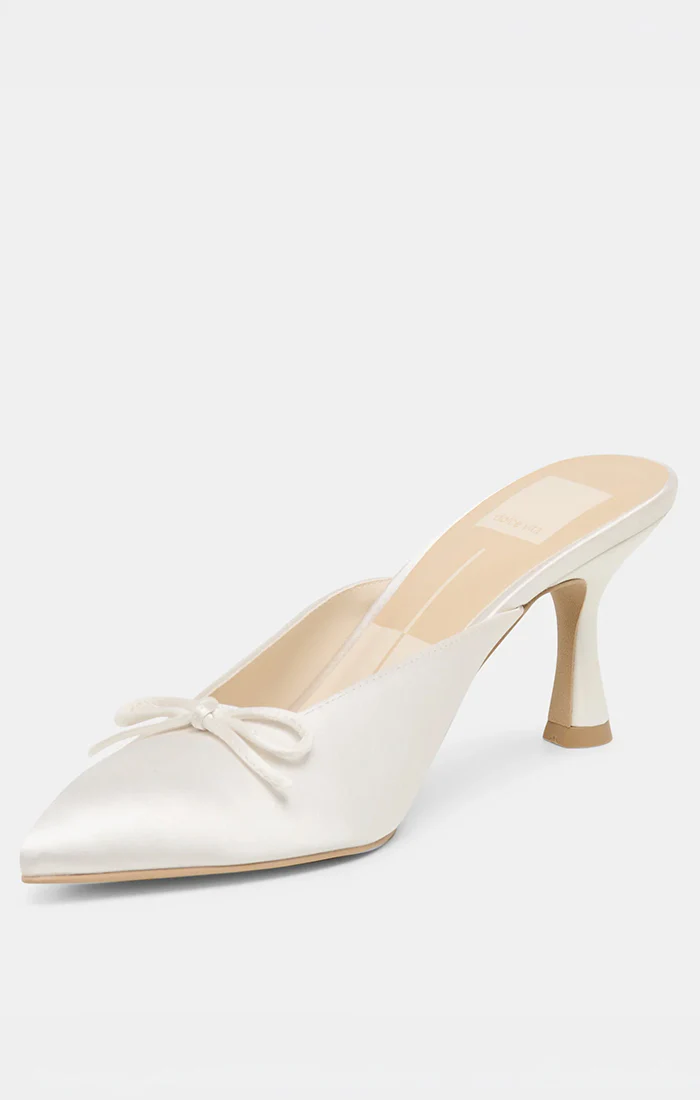 Dolce Vita Cleo Heel ~ Off White Satin - Image 4