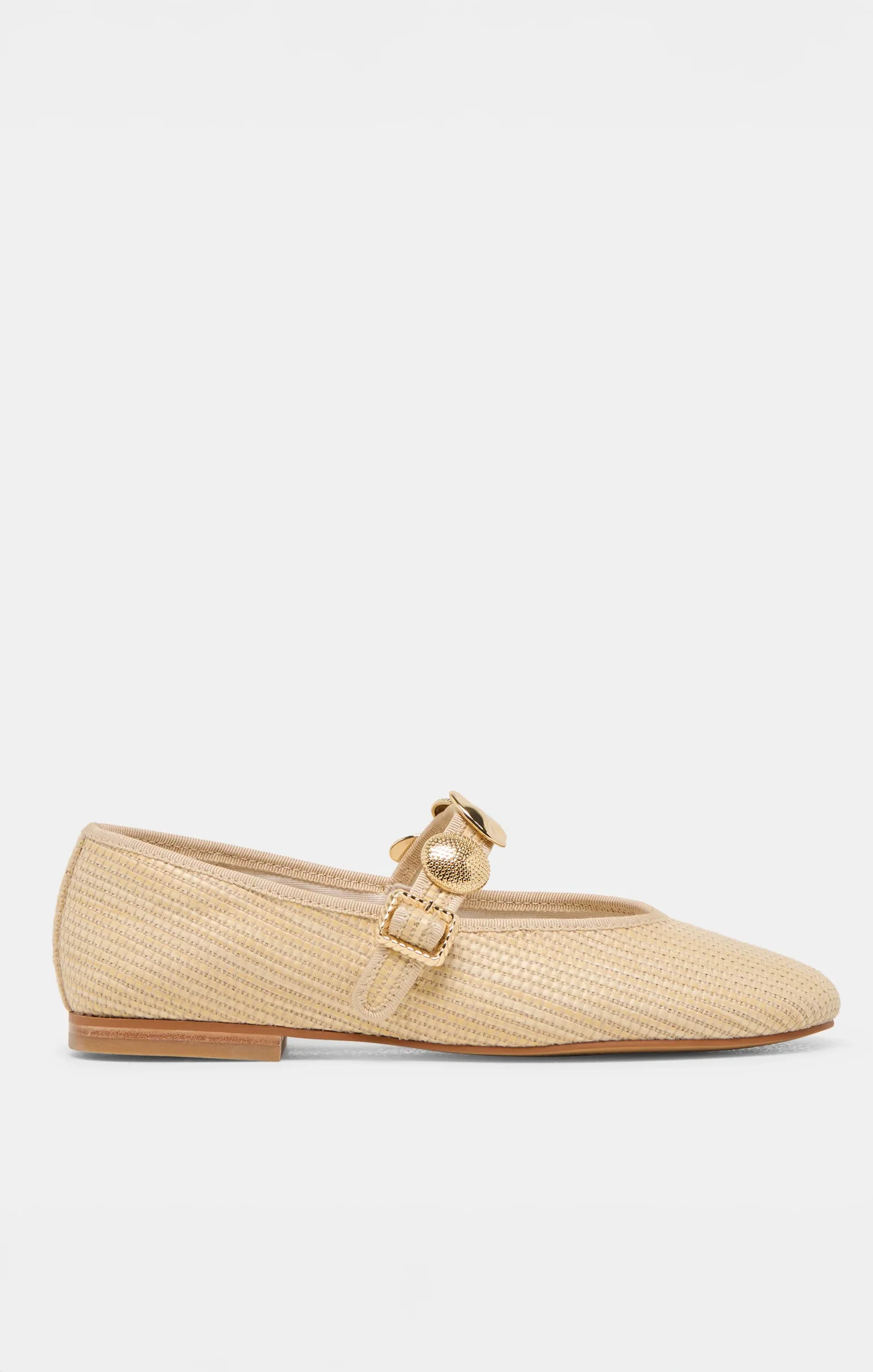 Dolce Vita Relan Ballet Flat ~ Light Natural Raffia - Image 3