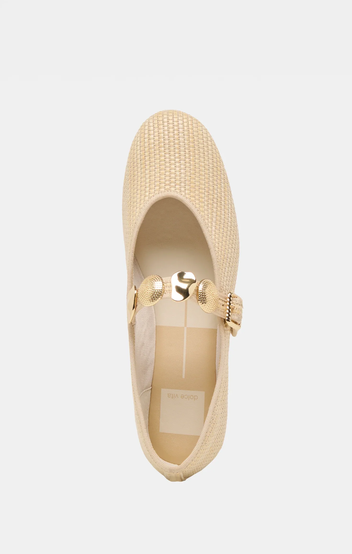 Dolce Vita Relan Ballet Flat ~ Light Natural Raffia - Image 5