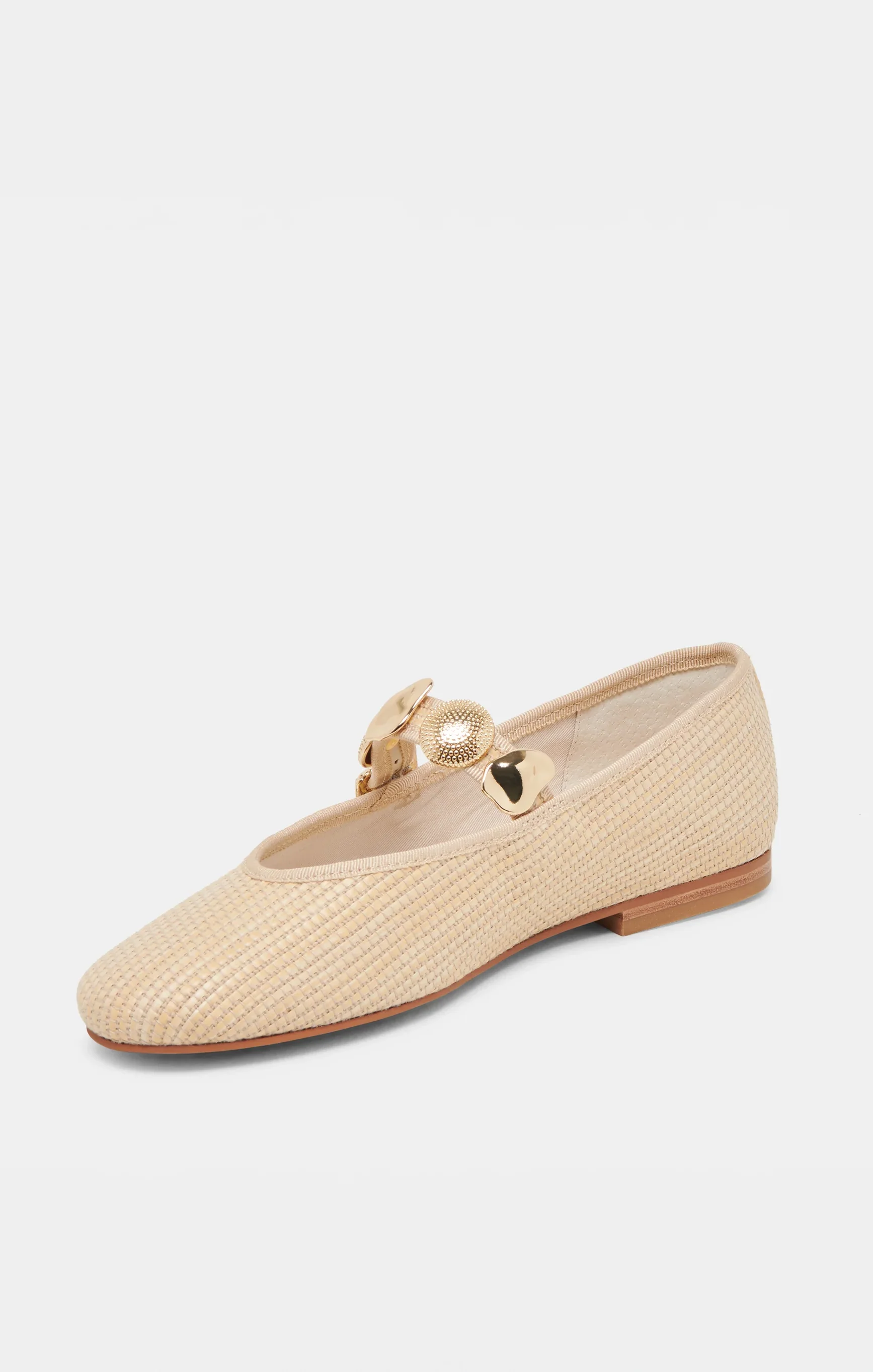 Dolce Vita Relan Ballet Flat ~ Light Natural Raffia - Image 6