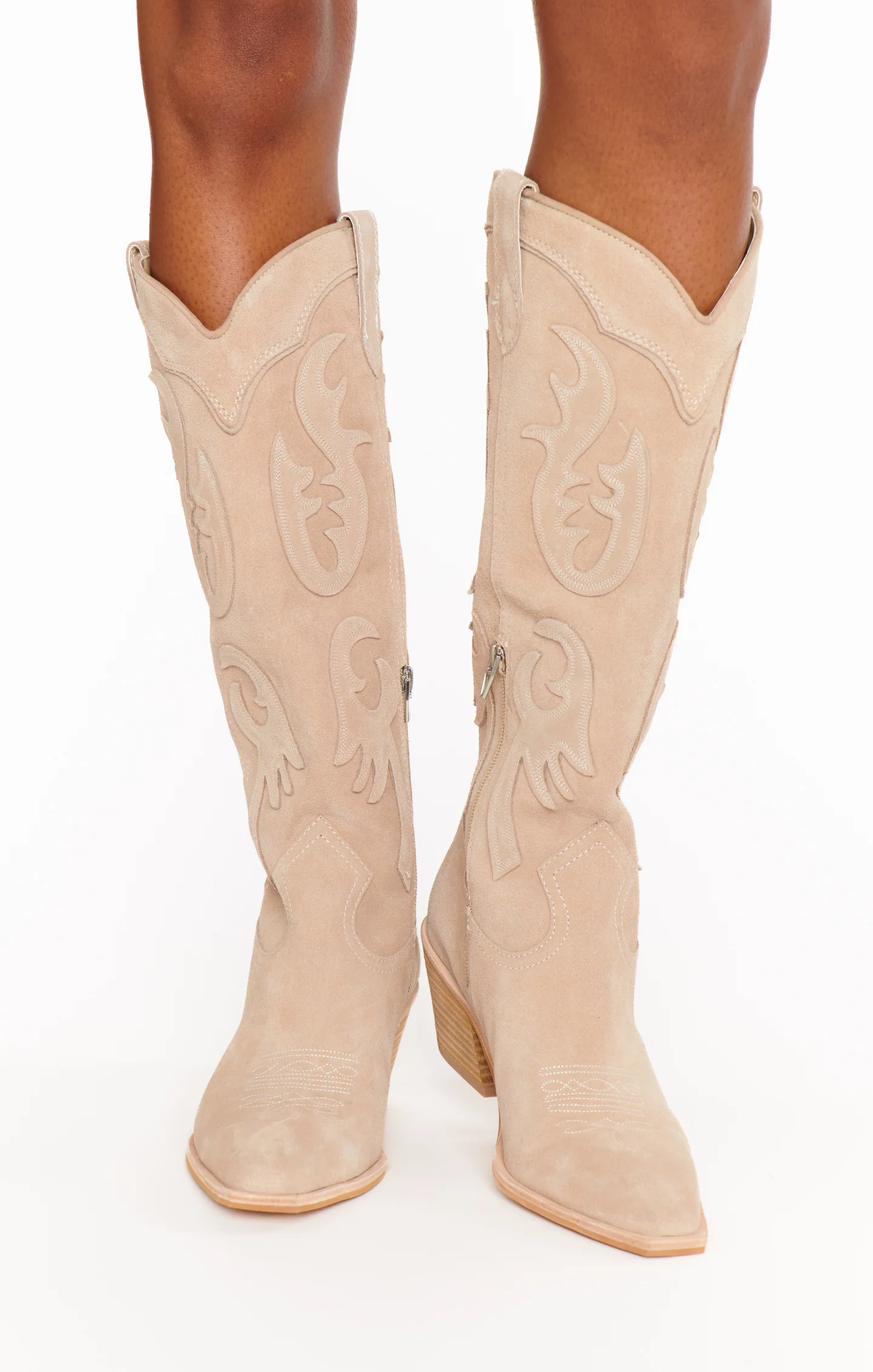 Dolce Vita Samsin Cowboy Boot ~ Taupe - Image 2