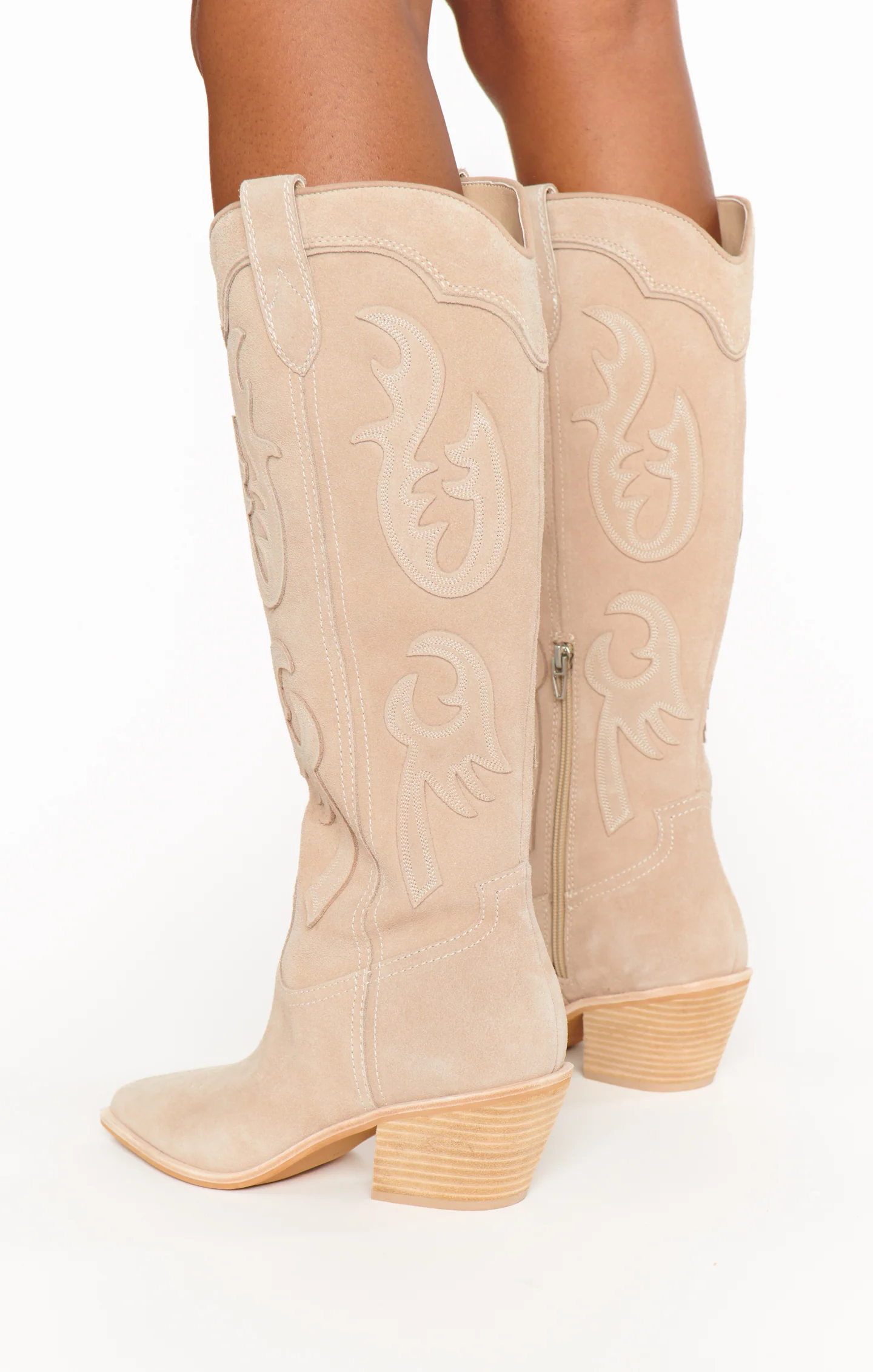 Dolce Vita Samsin Cowboy Boot ~ Taupe - Image 6