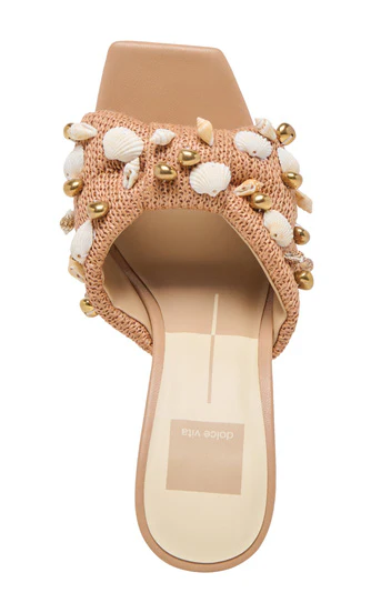 Dolce Vita Tylah Heel ~ Toffee Beaded Raffia - Image 8