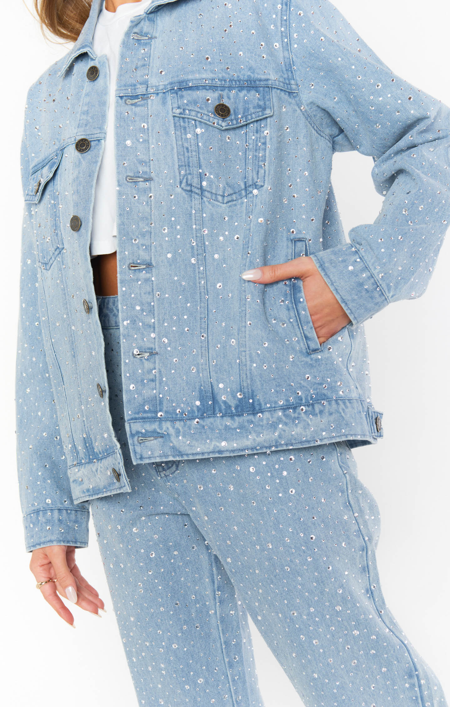 Dover Denim Jacket ~ Embellished Indigo - Image 4