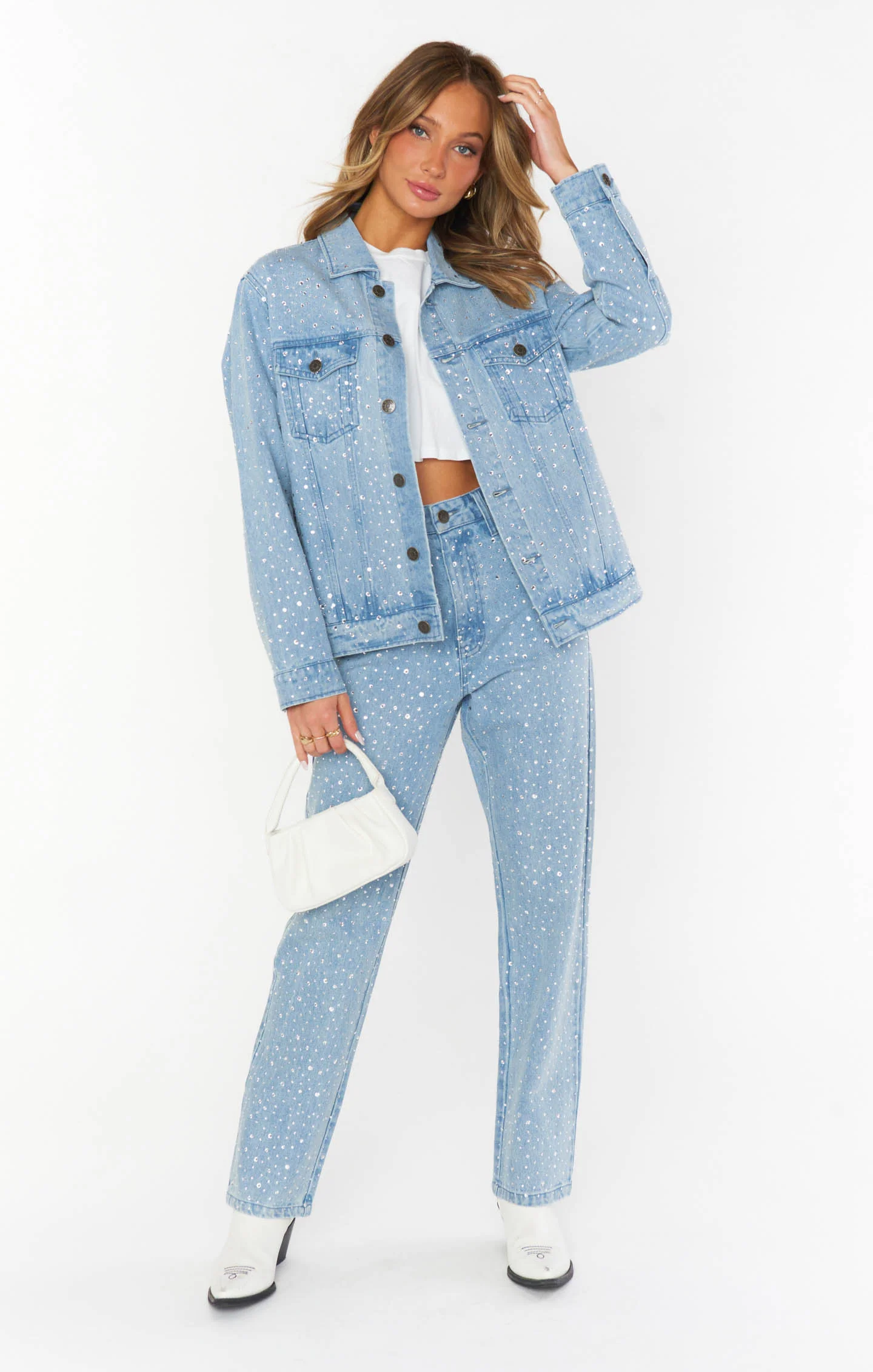 Dover Denim Jacket ~ Embellished Indigo - Image 5