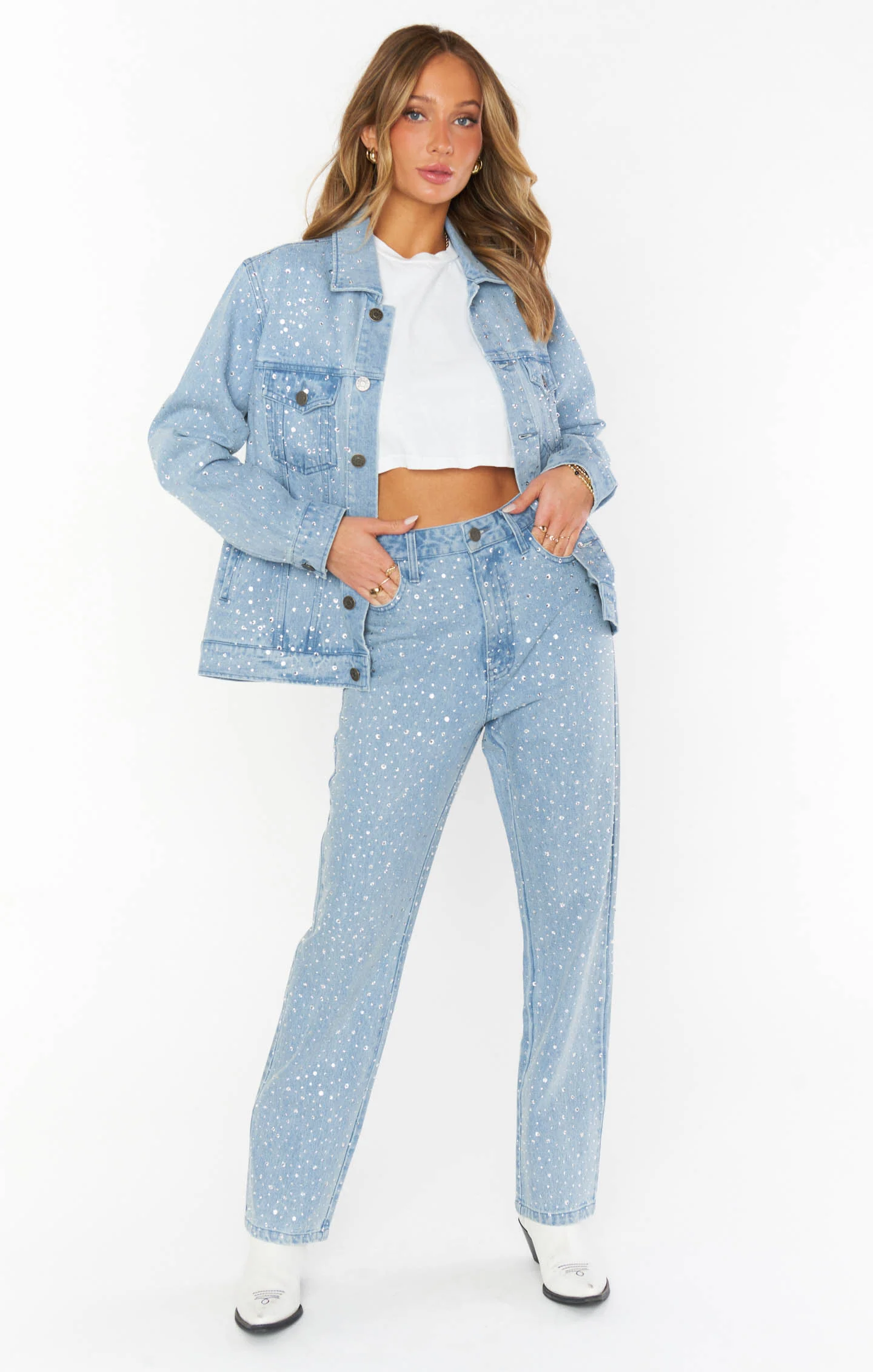 Dover Denim Jacket ~ Embellished Indigo - Image 6