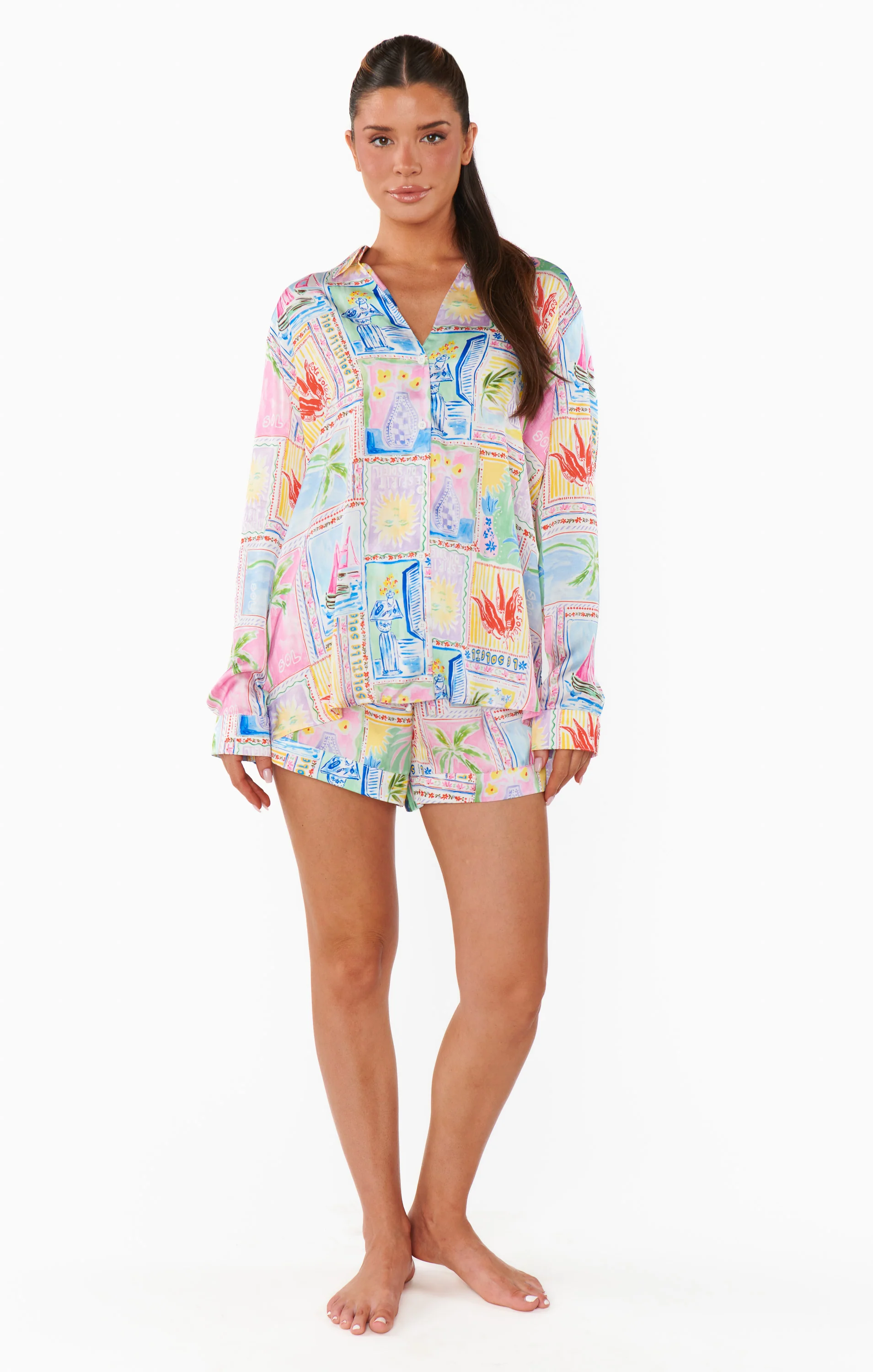 Early Riser PJ Set ~ Soleil Silky - Image 2