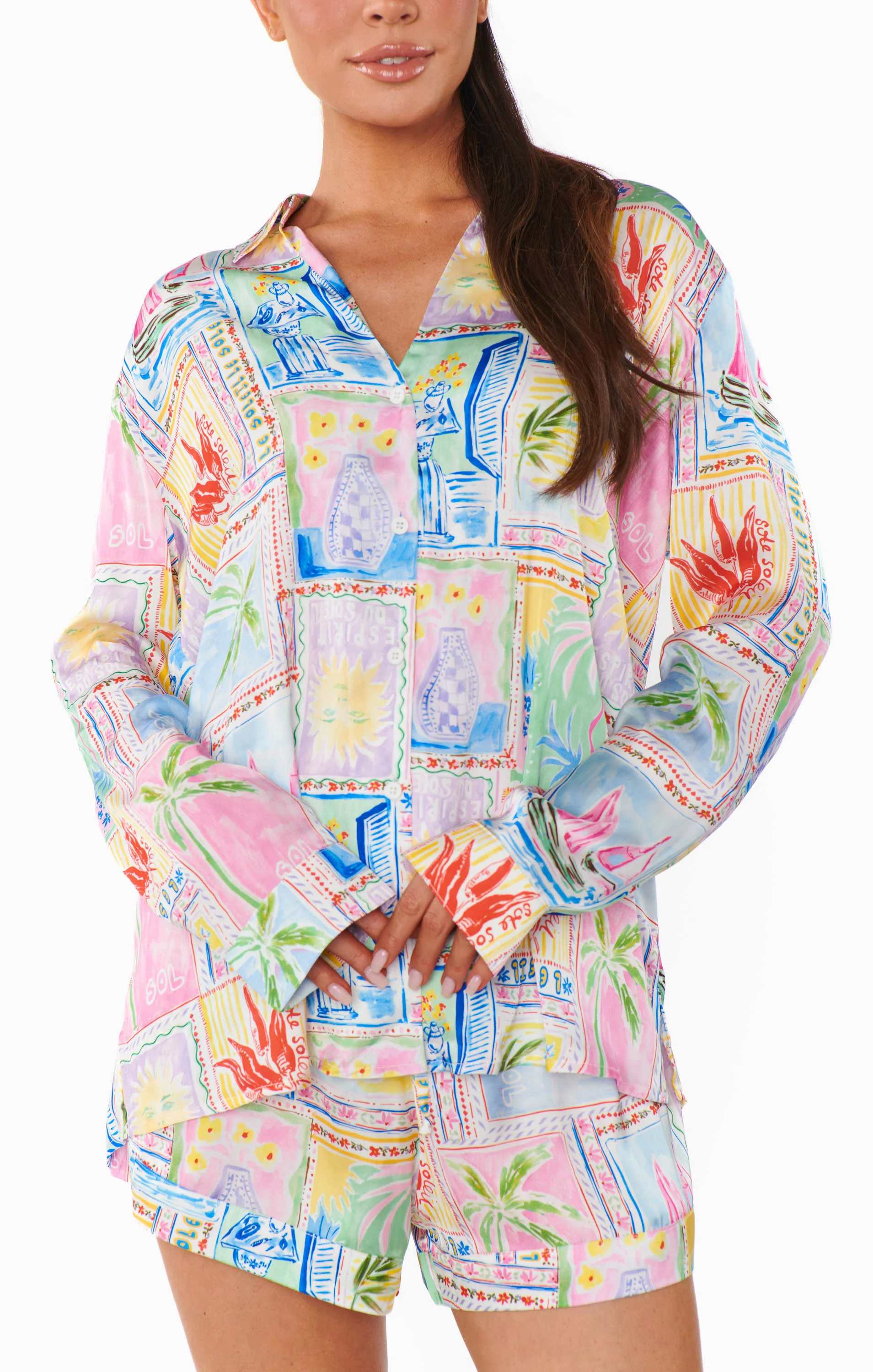 Early Riser PJ Set ~ Soleil Silky - Image 4