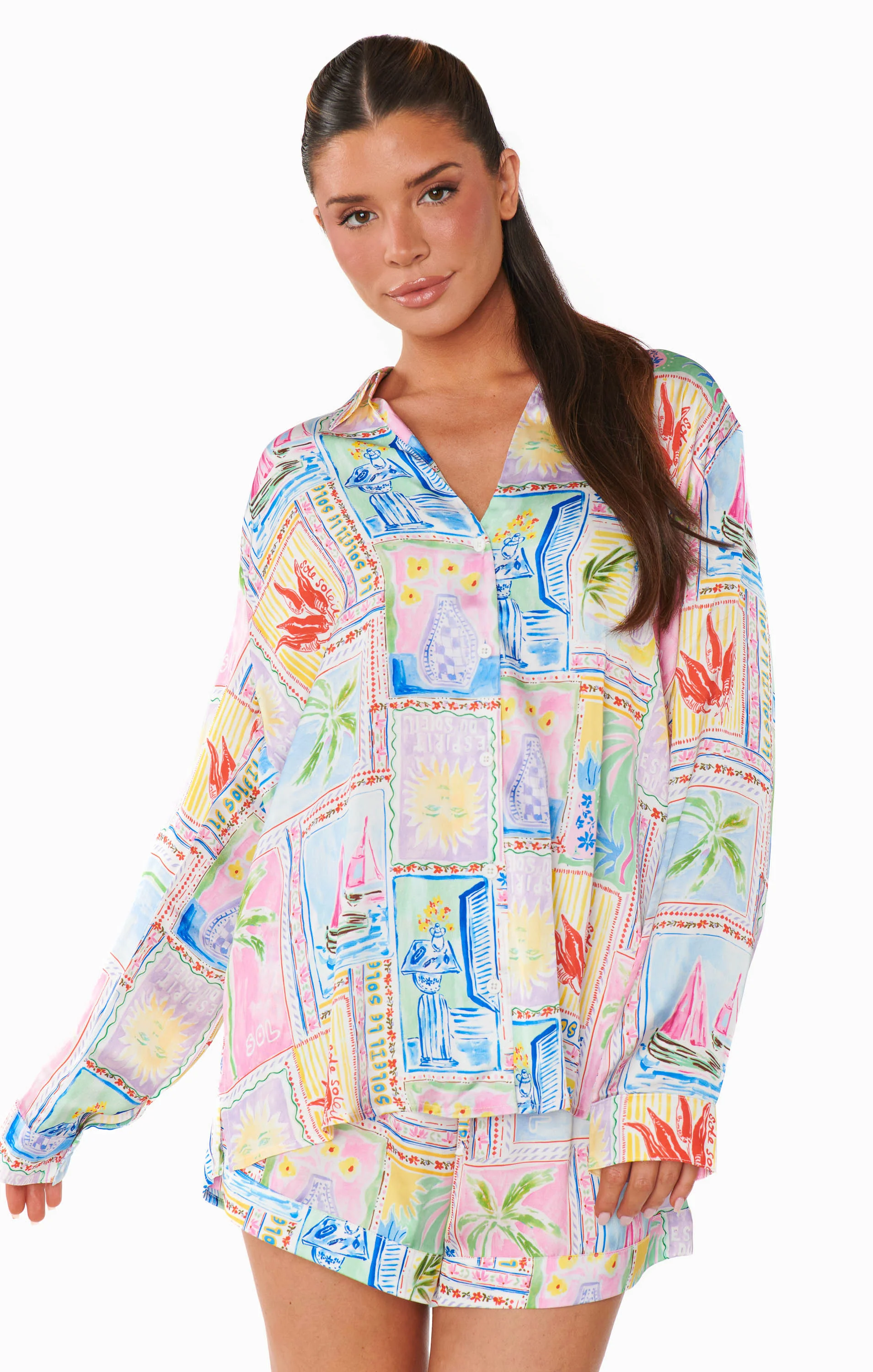 Early Riser PJ Set ~ Soleil Silky - Image 5