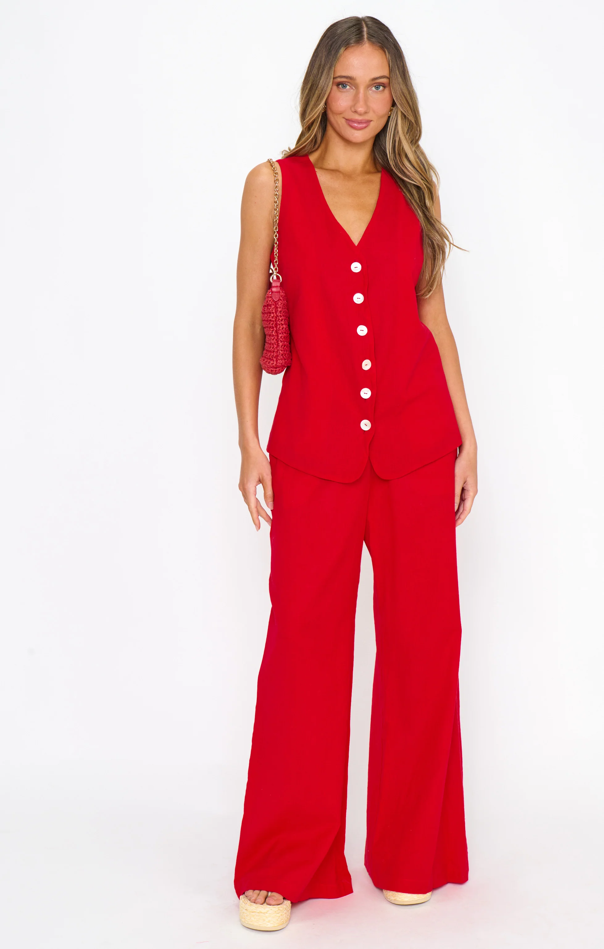 Easygoing Pants ~ Sundried Tomato Linen - Image 4