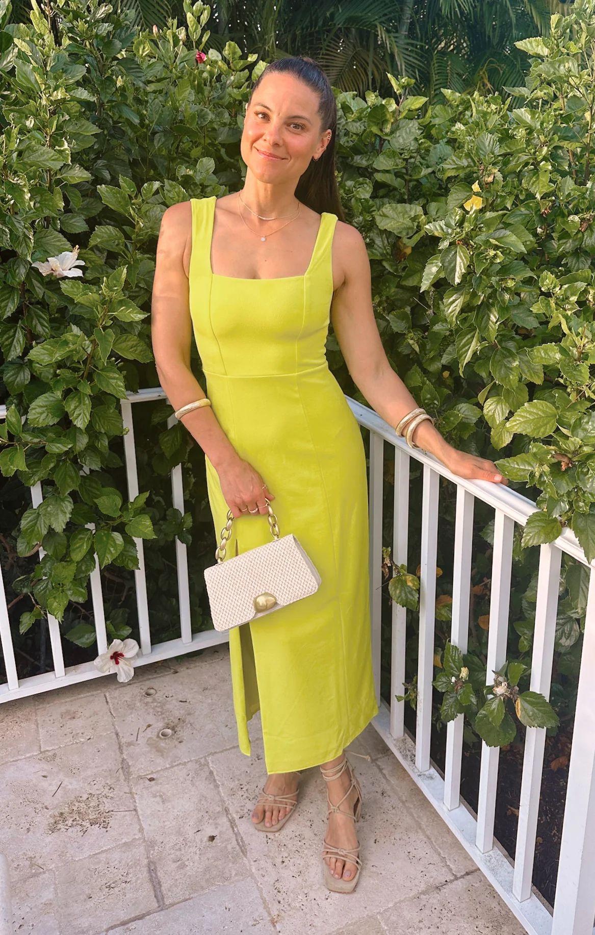 Eden Midi Dress ~ Citrine Stretch - Image 4