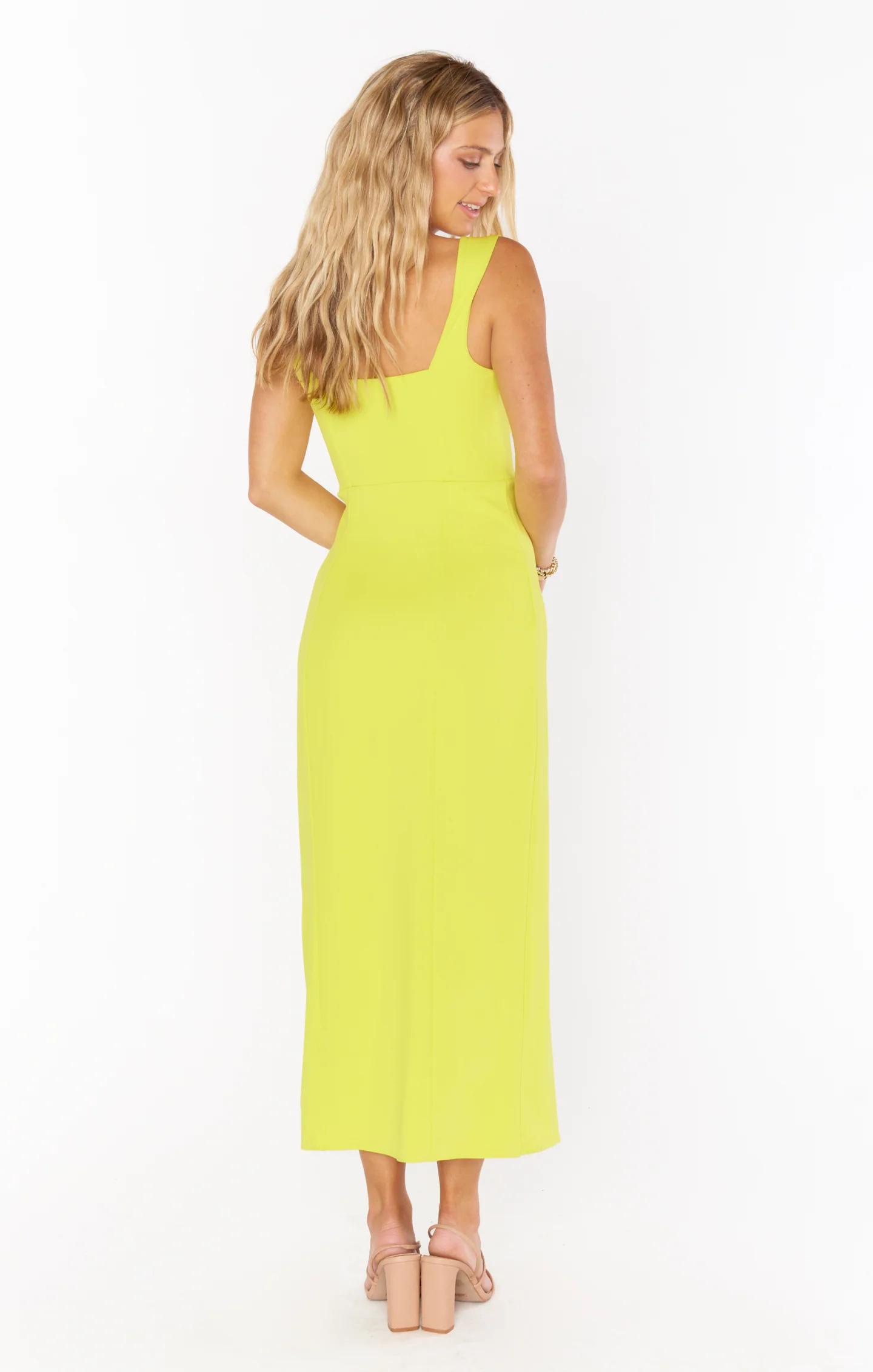Eden Midi Dress ~ Citrine Stretch - Image 6