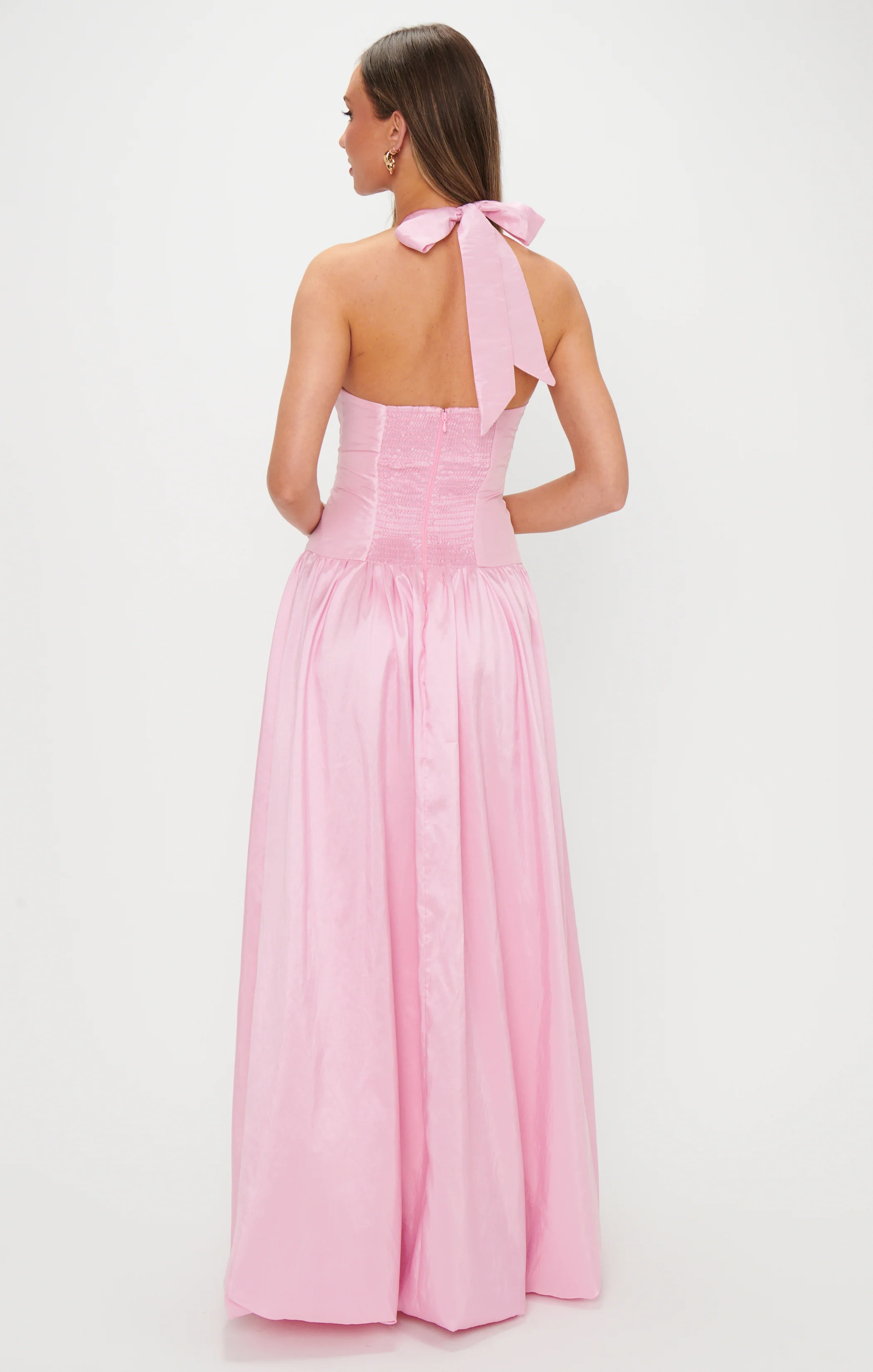 Eliza Maxi Dress ~ Light Pink Light Taffeta - Image 8