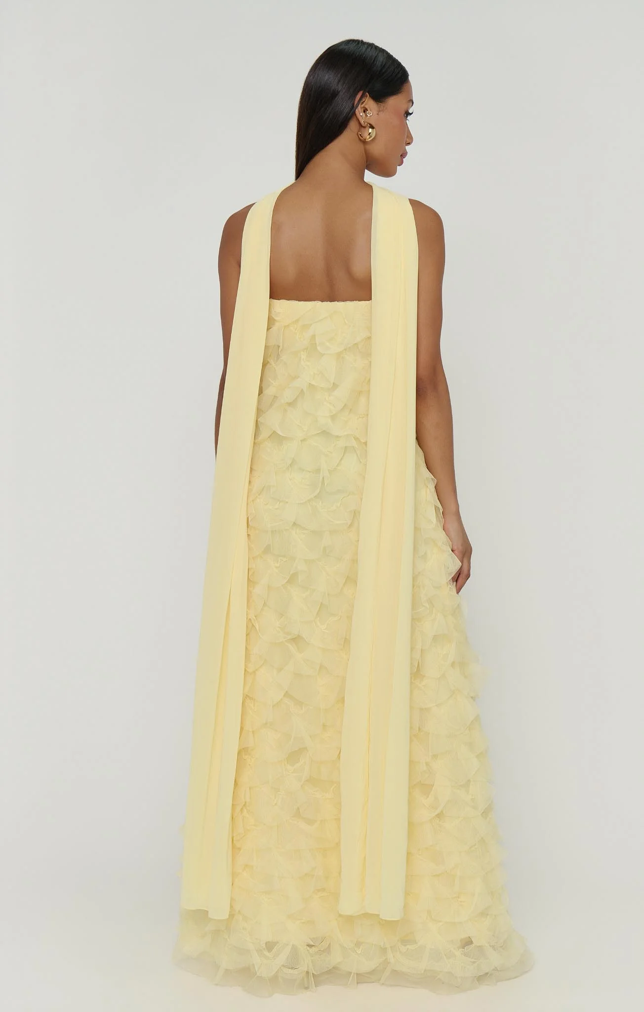 Enchanted Dress ~ Pale Yellow Ruffle Tulle - Image 4