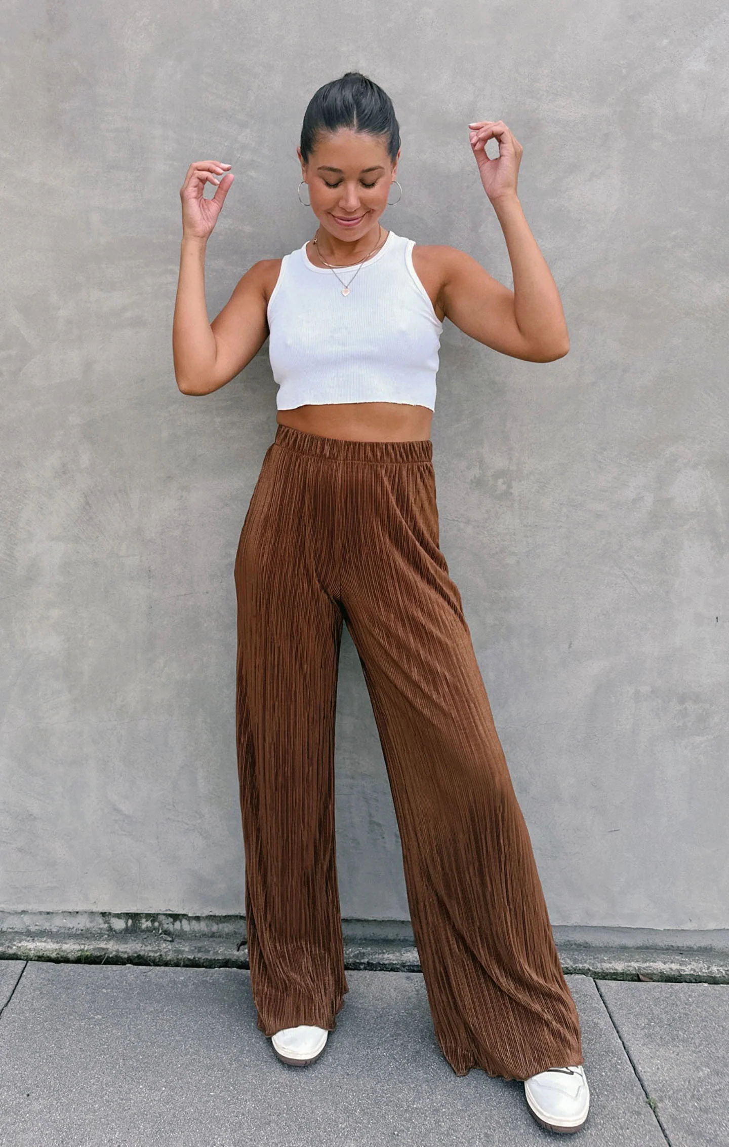 Everywhere Pants ~ Chocolate Pleat - Image 2