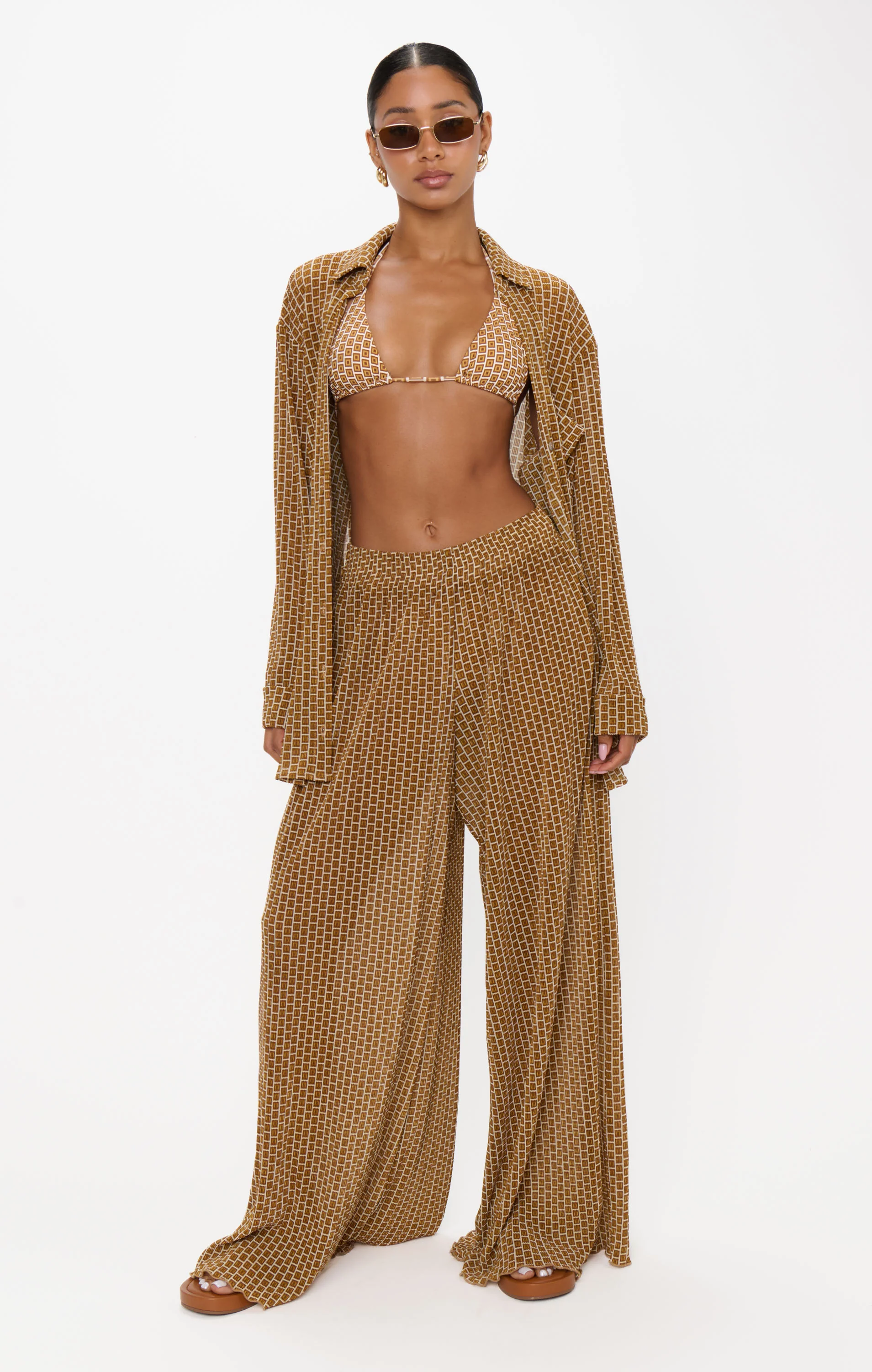 Everywhere Tunic ~ Beachy Bronze Geo - Image 6