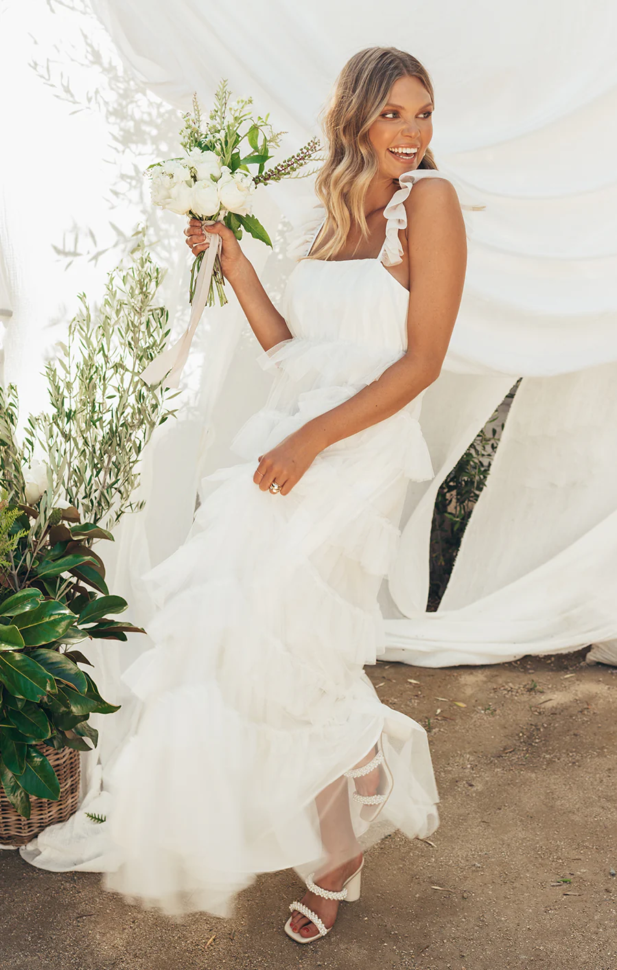 Fairytale Maxi Dress ~ White Tulle - Image 6