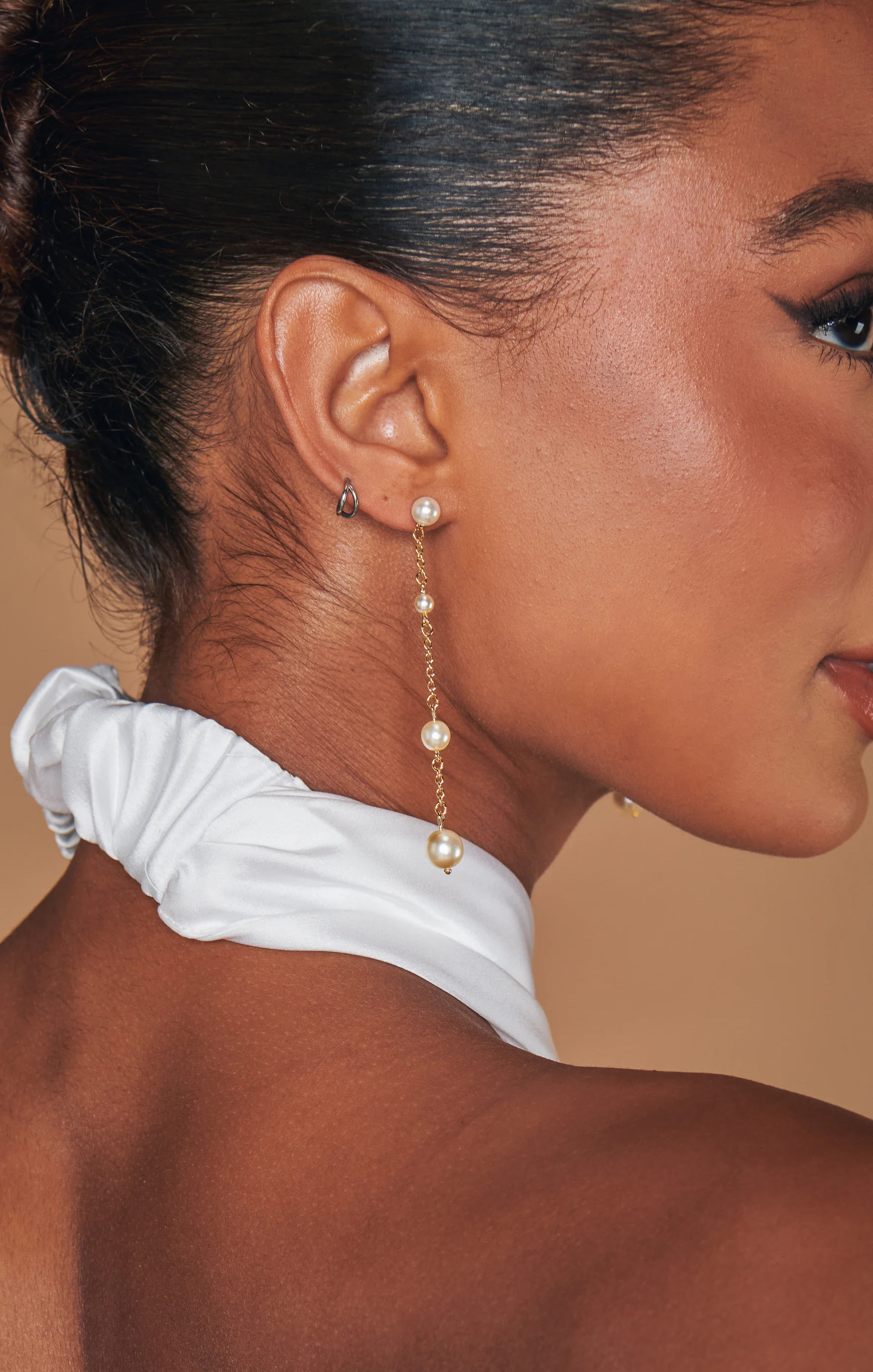 Faithy Jewels Charlotte Earrings ~ Gold/Pearl - Image 3