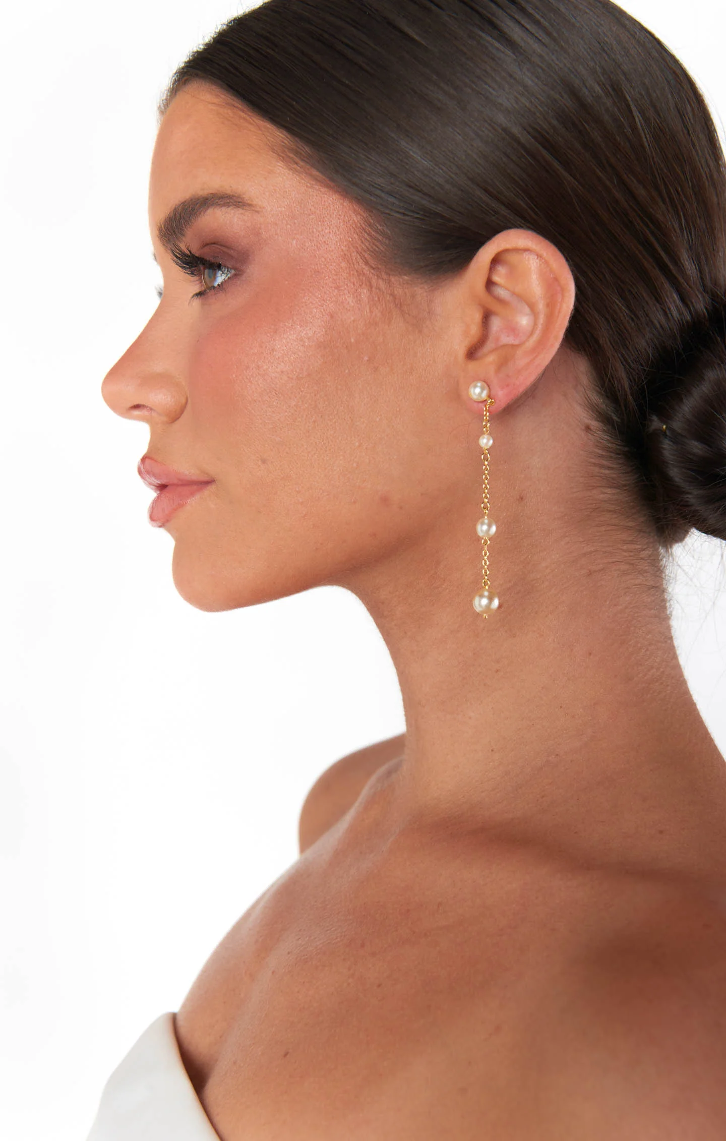 Faithy Jewels Charlotte Earrings ~ Gold/Pearl - Image 6