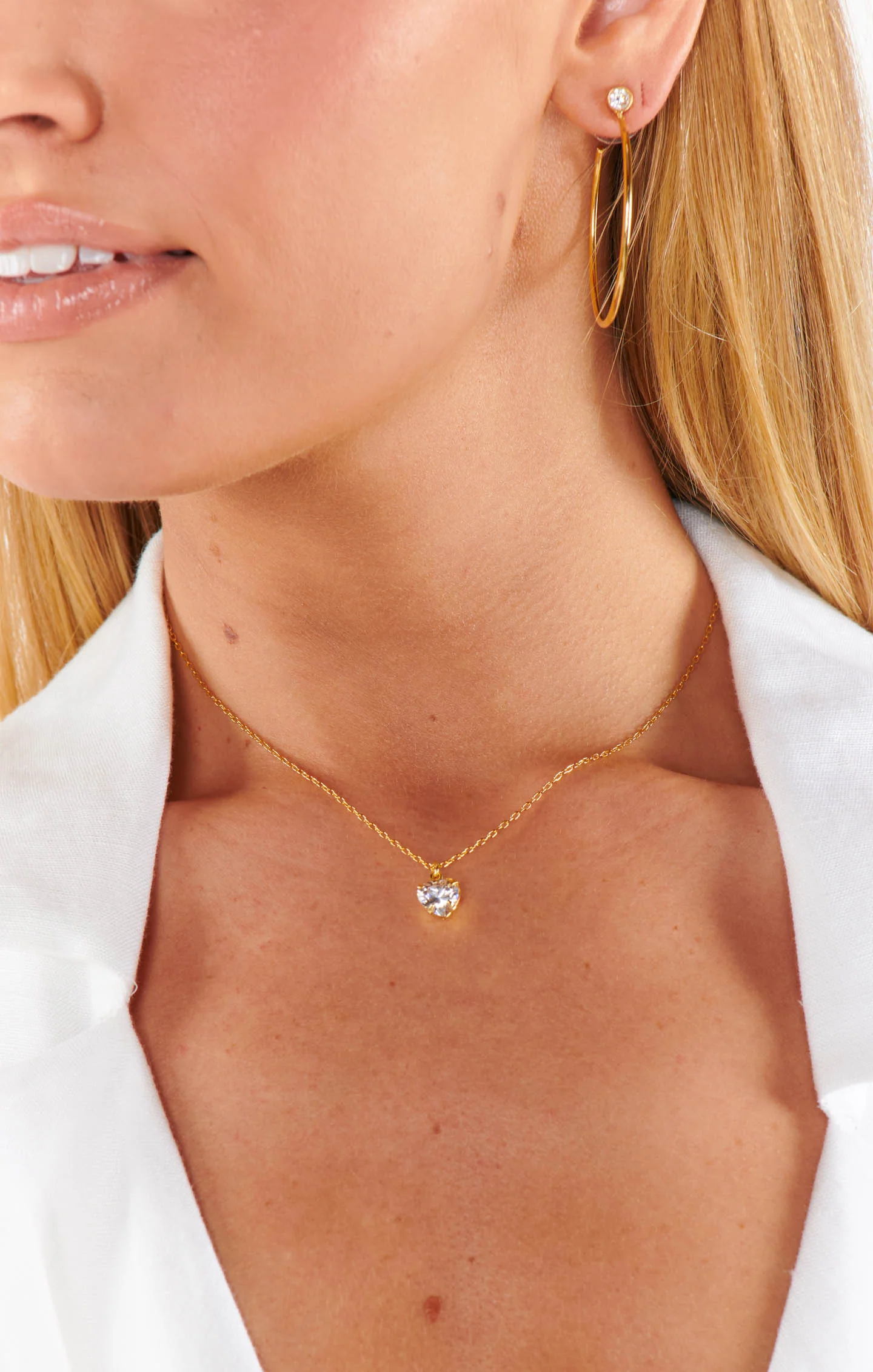 Faithy Jewels Hailey Heart Necklace ~ Gold - Image 4