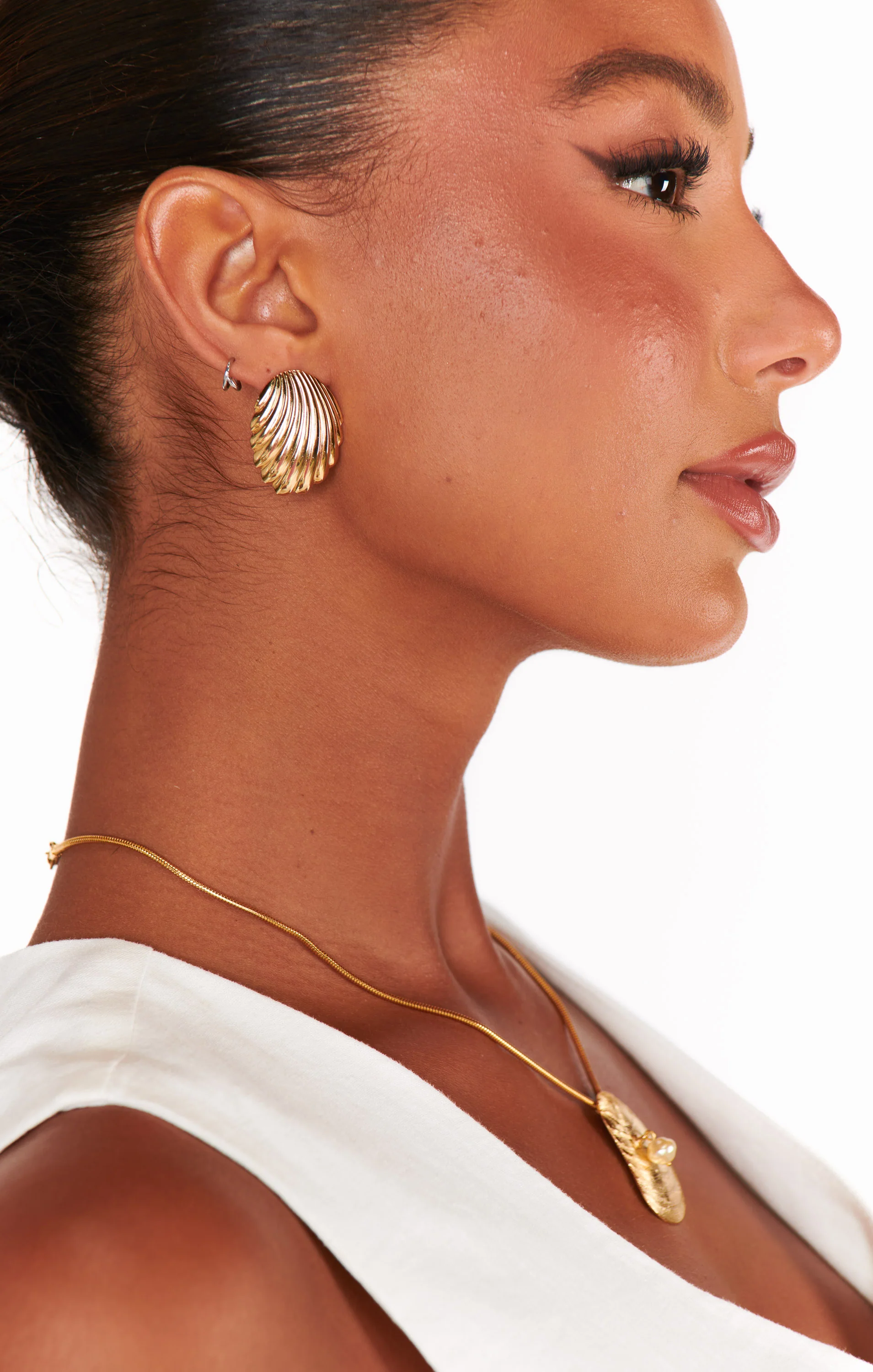 Faithy Jewels Lacy Earrings ~ Gold - Image 3