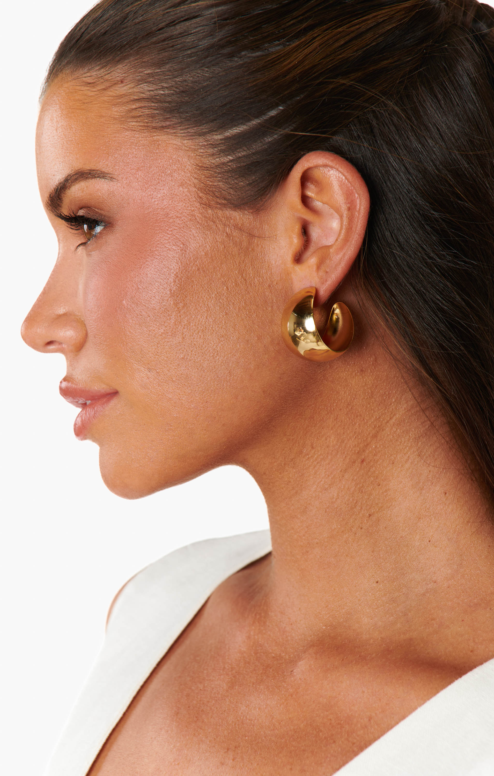 Faithy Jewels Large Lucy Hoop Earrings - Image 3